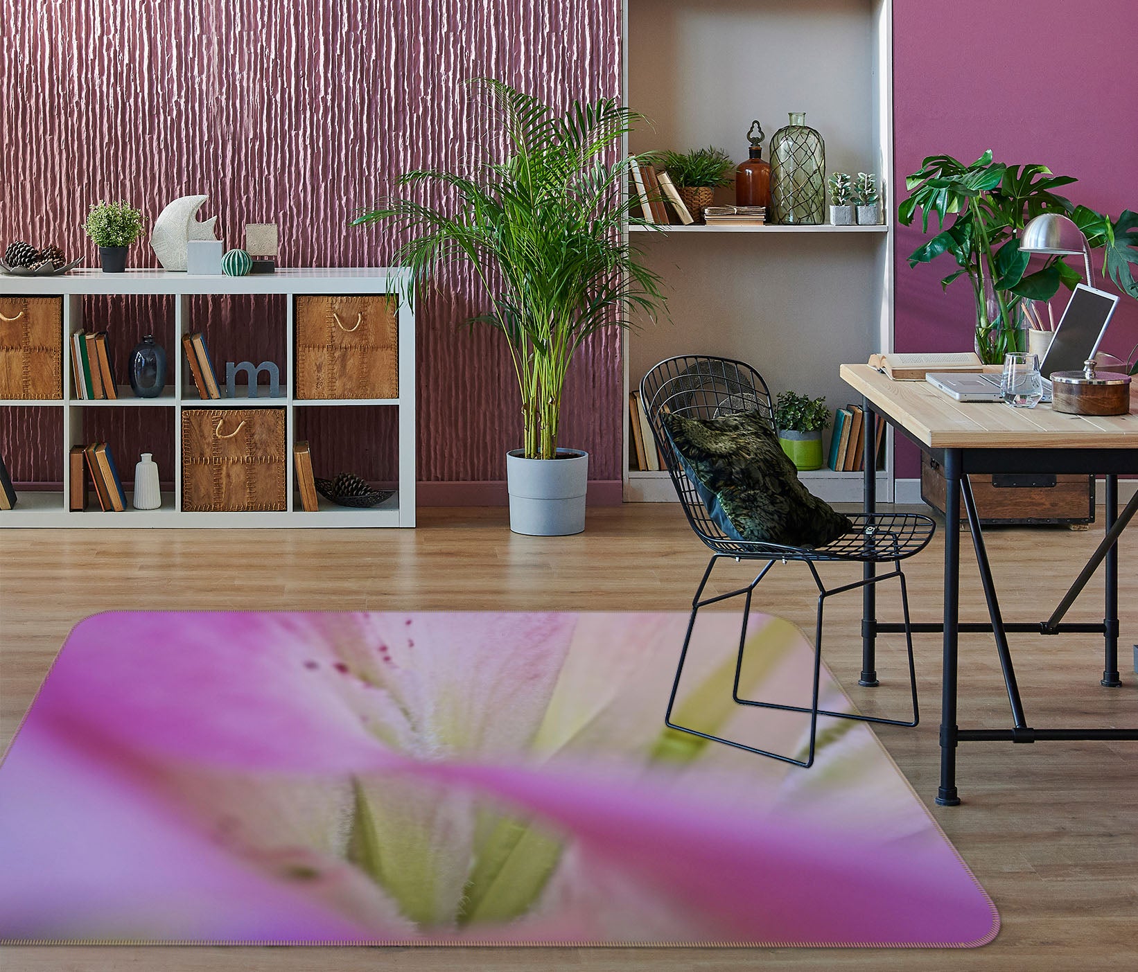 3D Freesia Glow 84059 Kathy Barefield Rug Non Slip Rug Mat