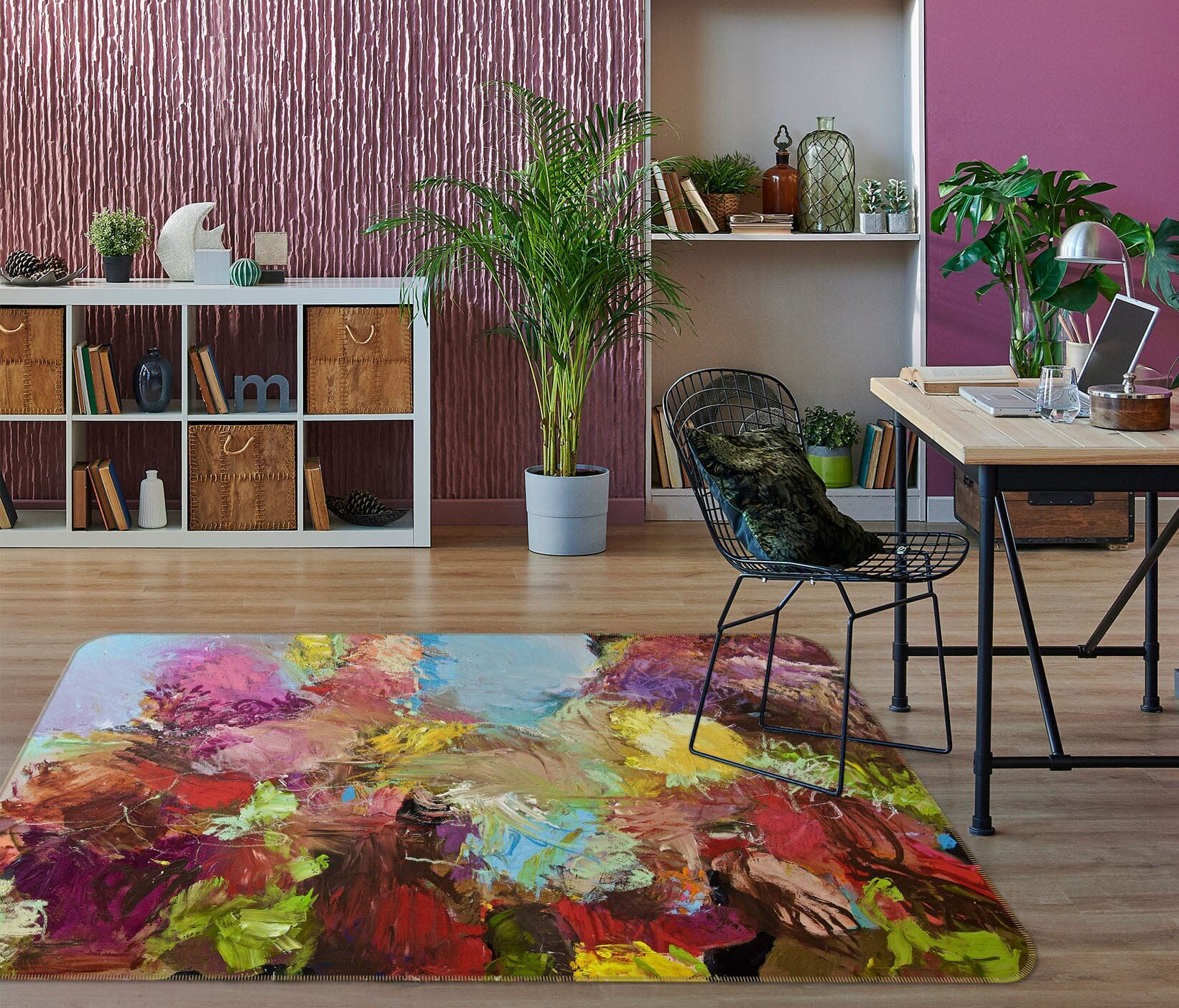 3D Painted Colors 1070 Allan P. Friedlander Rug Non Slip Rug Mat Mat AJ Creativity Home