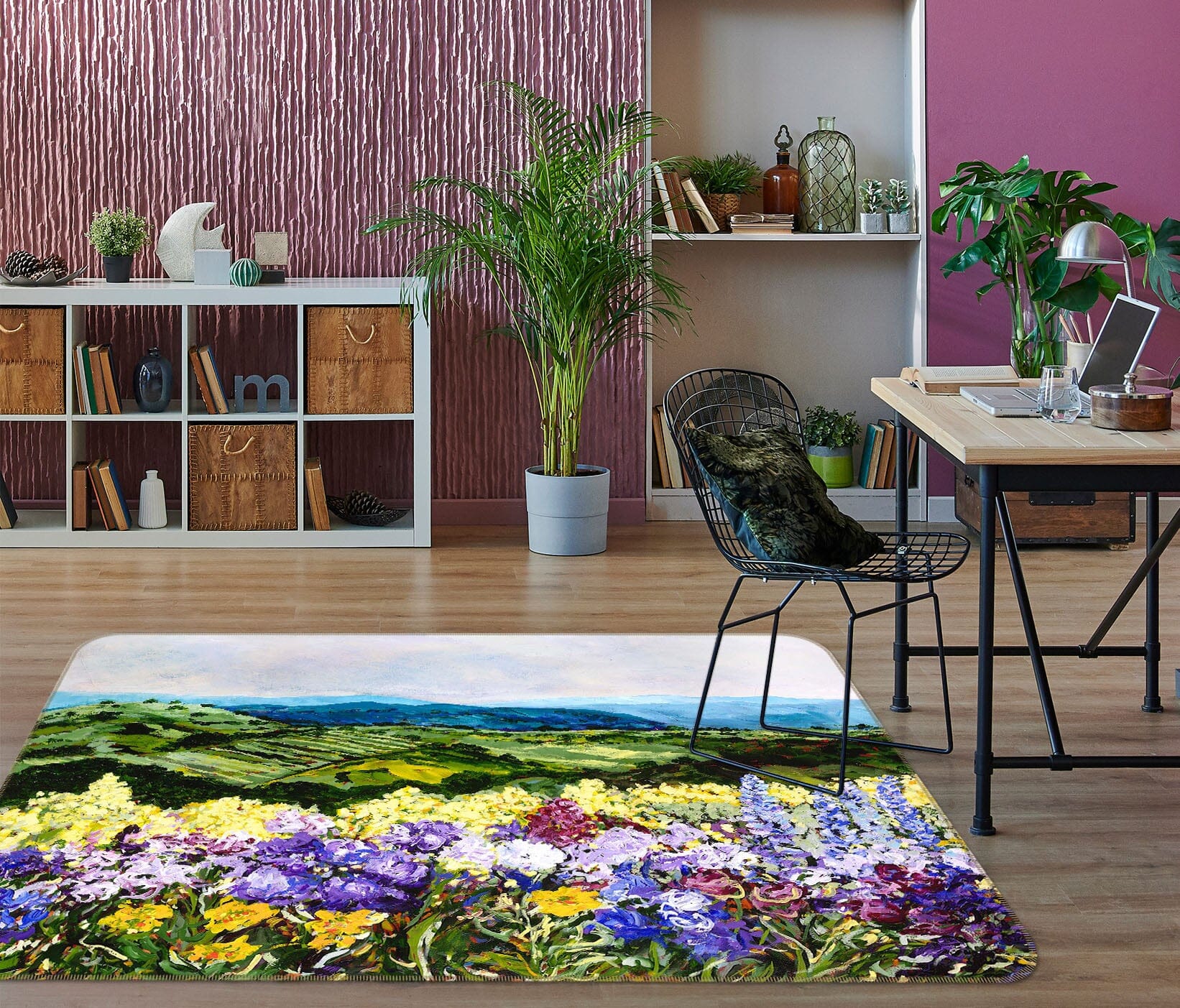 3D Colorful Garden 1008 Allan P. Friedlander Rug Non Slip Rug Mat Mat AJ Creativity Home