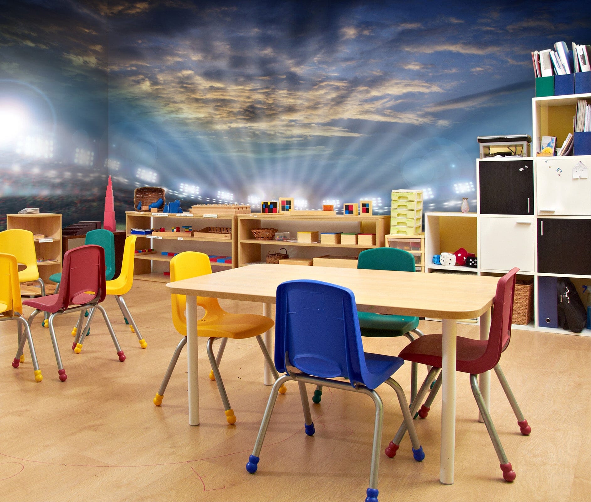 3D Bright Light 009 Wall Murals Wallpaper AJ Wallpaper 2