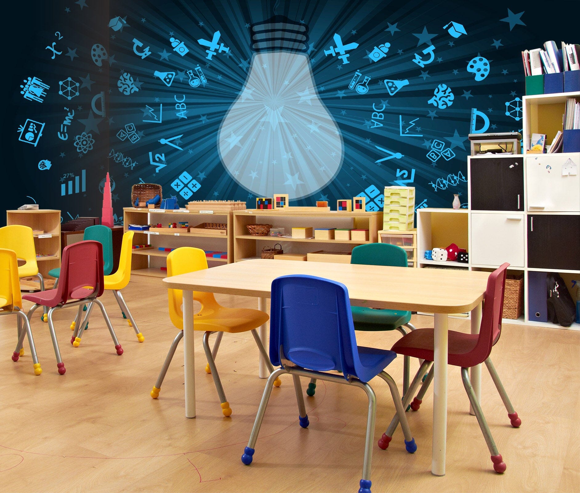 3D Icon Light Bulb 160 Wall Murals Wallpaper AJ Wallpaper 2