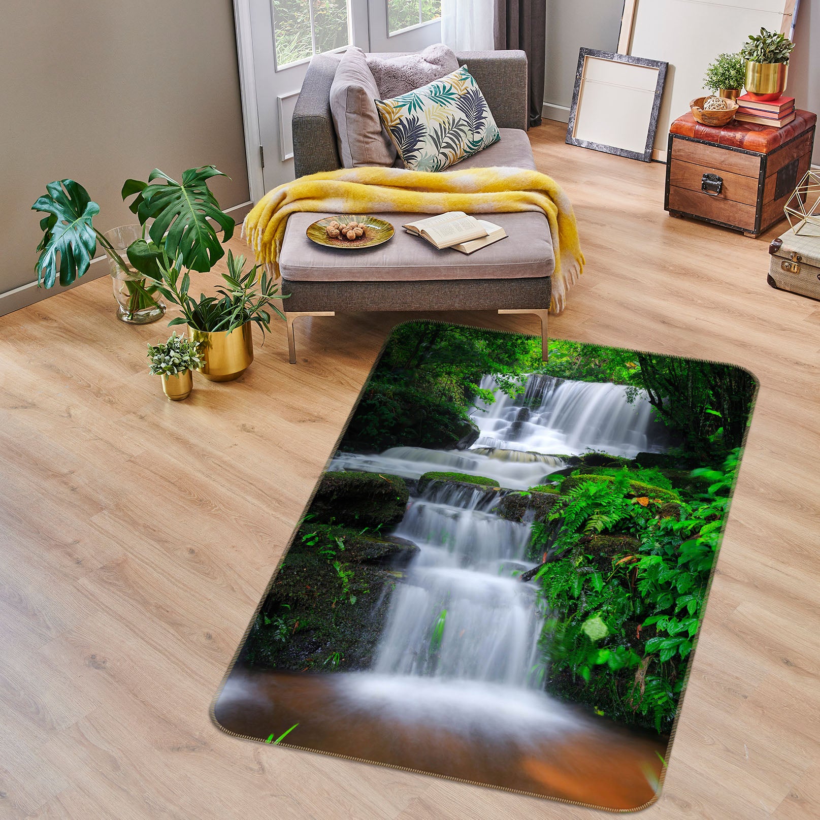 3D Waterfall 26143 Non Slip Rug Mat