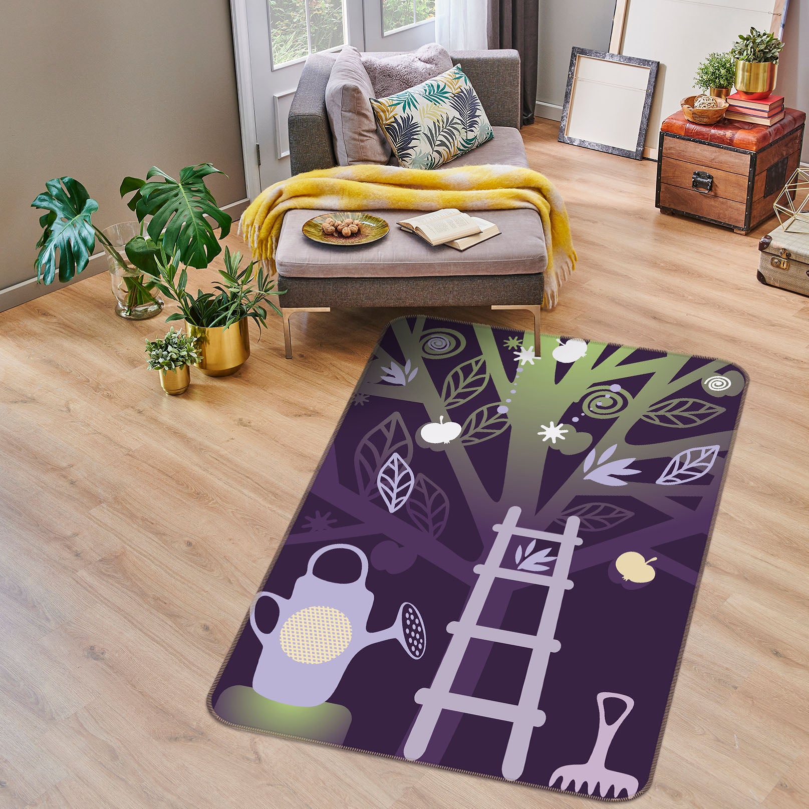 3D Tree Ladder 32123 Non Slip Rug Mat
