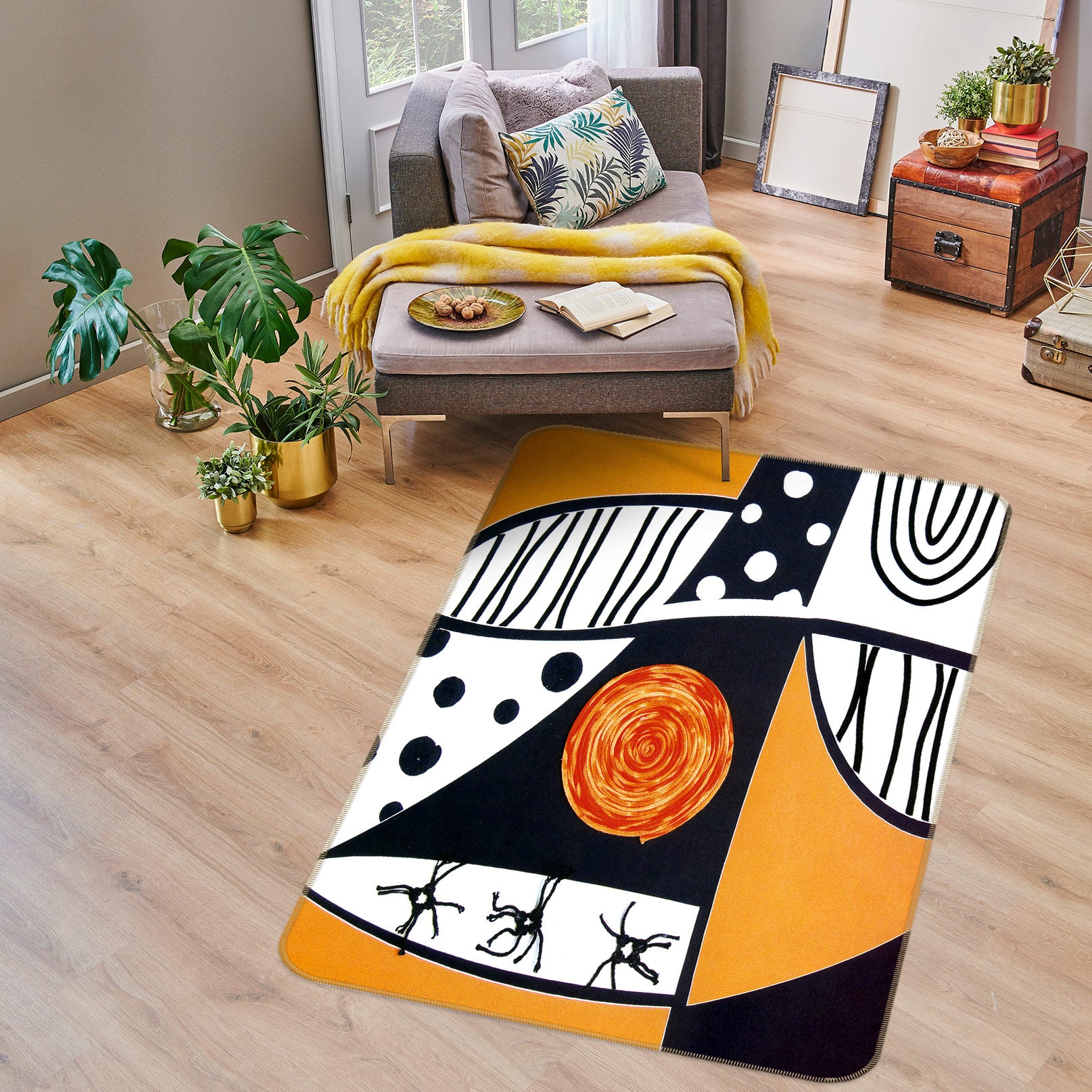 3D Abstract Pattern 76116 Non Slip Rug Mat