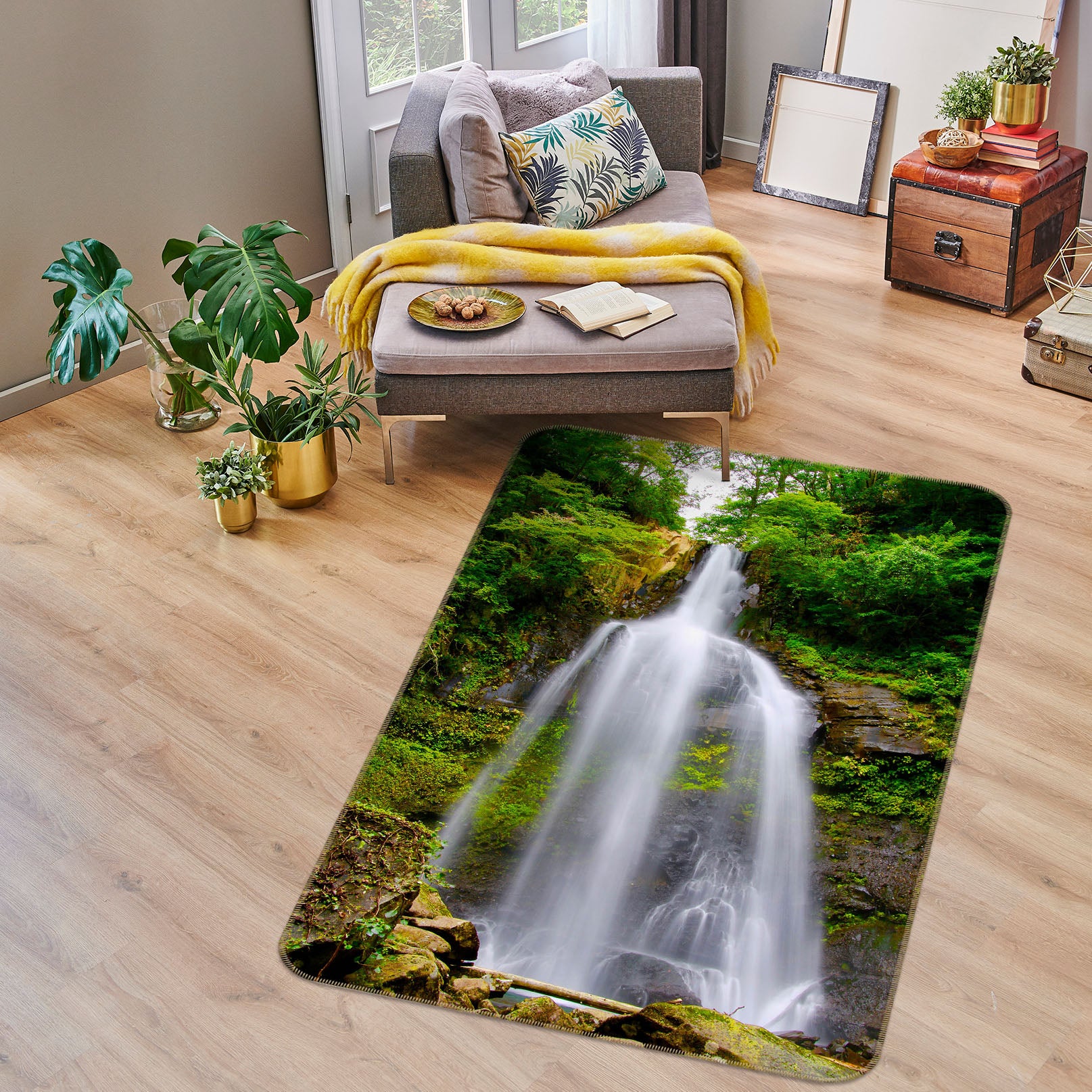 3D Mountains 26182 Non Slip Rug Mat
