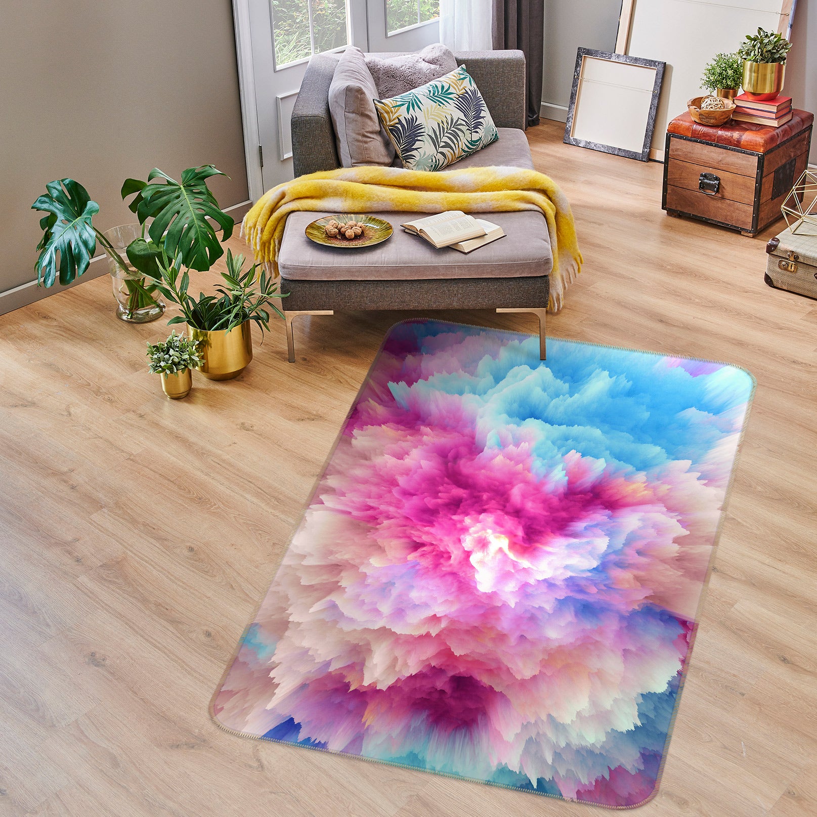 3D Colorful 27005 Non Slip Rug Mat