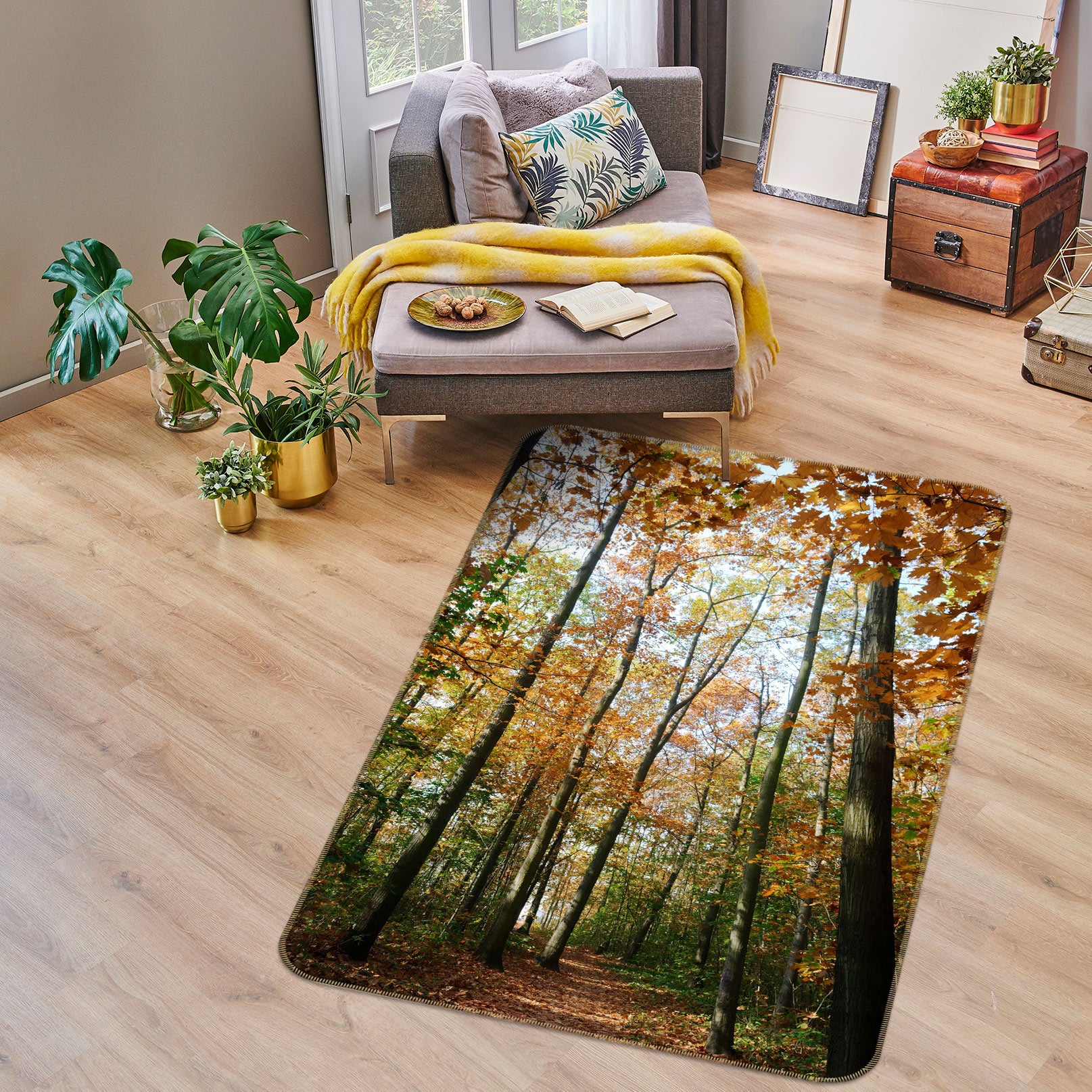 3D Forest 27051 Non Slip Rug Mat