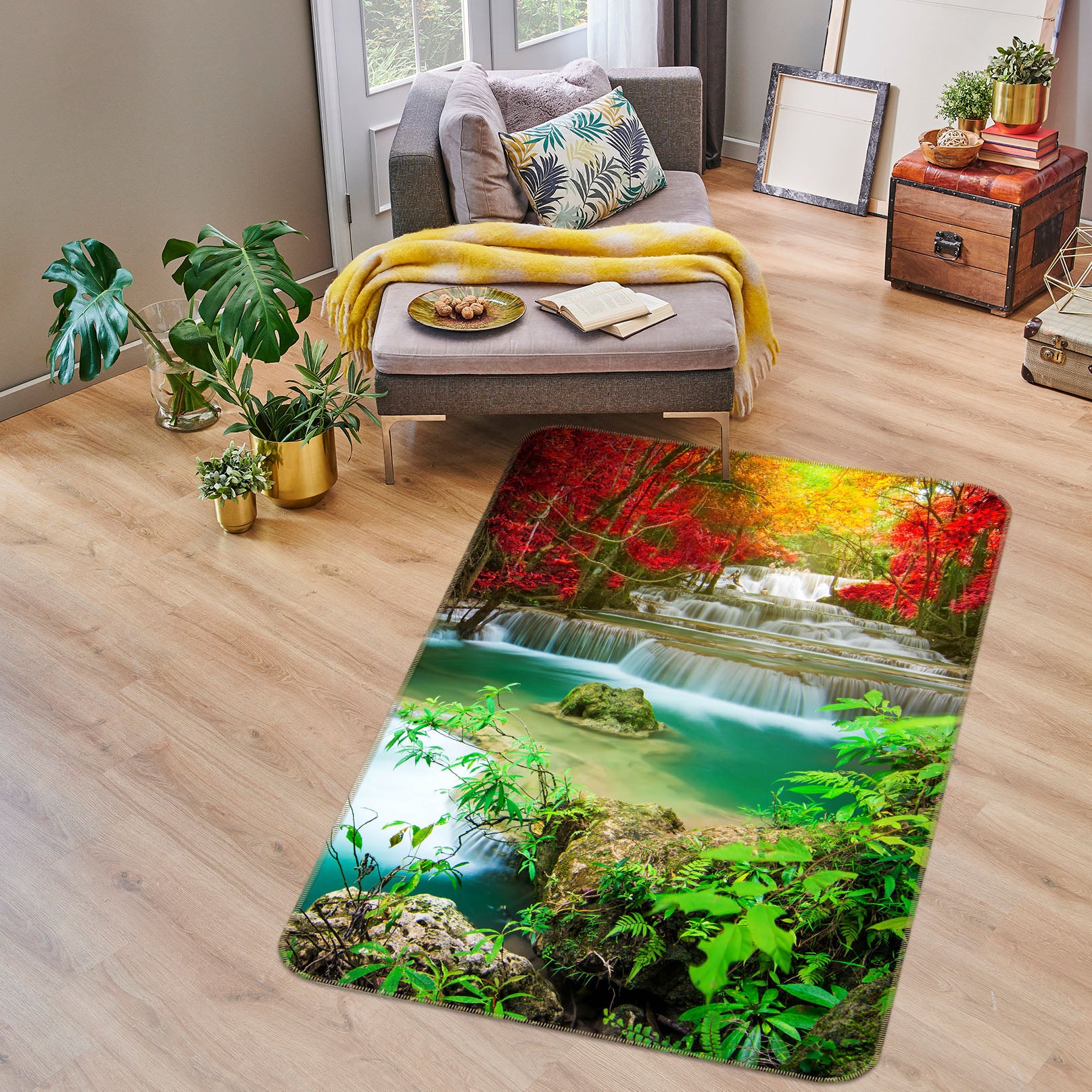 3D Waterfall 26131 Non Slip Rug Mat