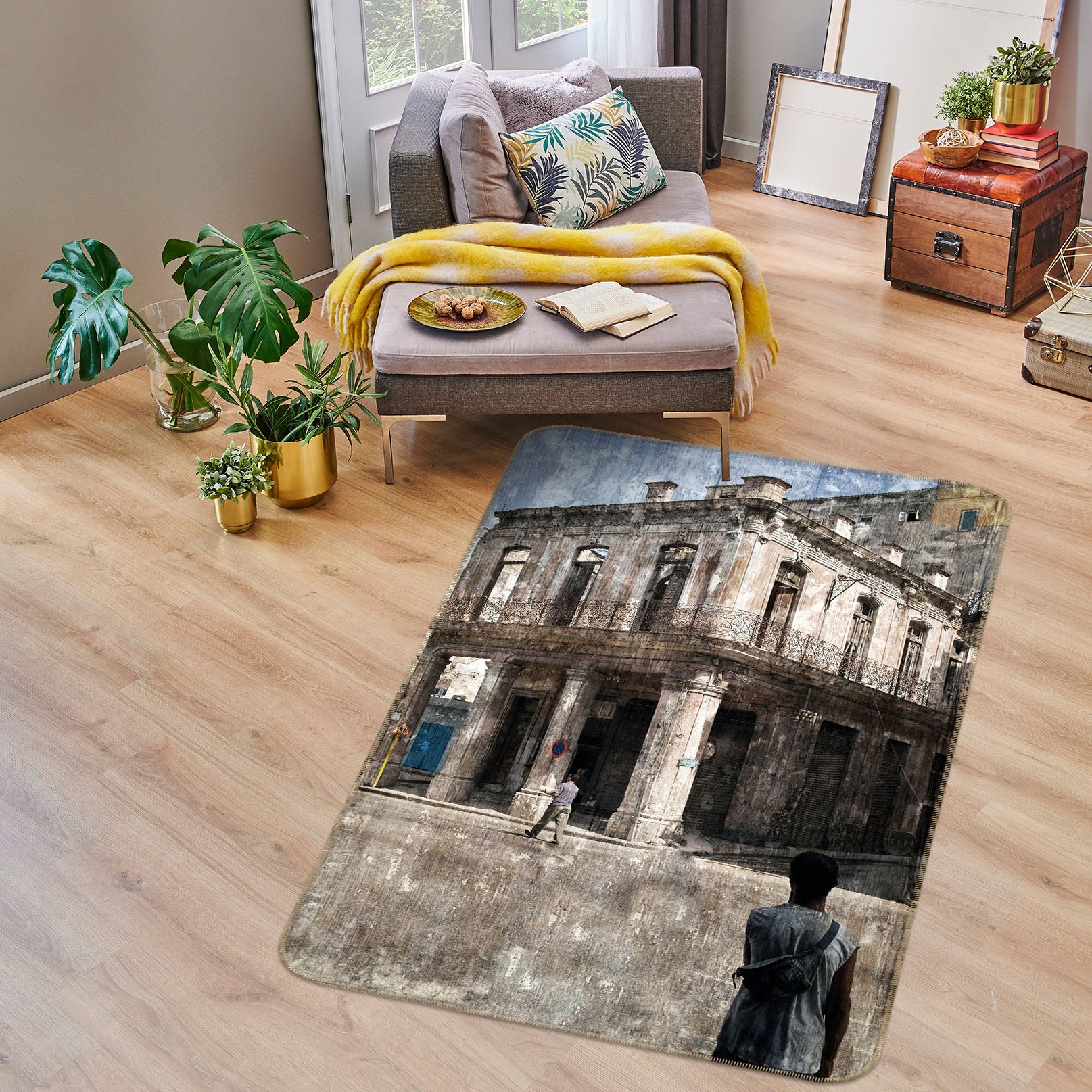 3D Building 32152 Non Slip Rug Mat