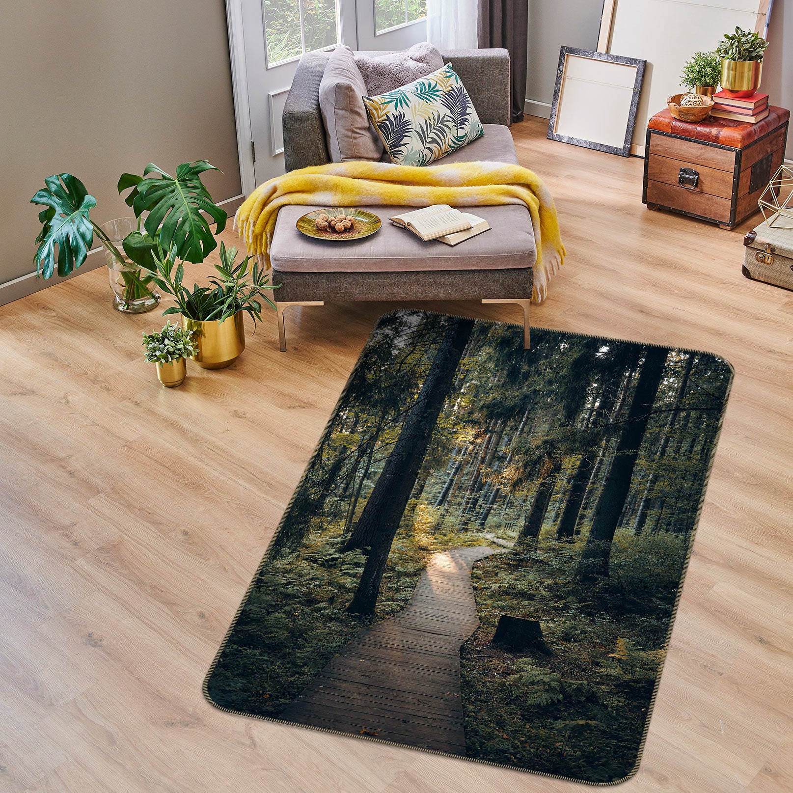 3D Forest 33091 Non Slip Rug Mat