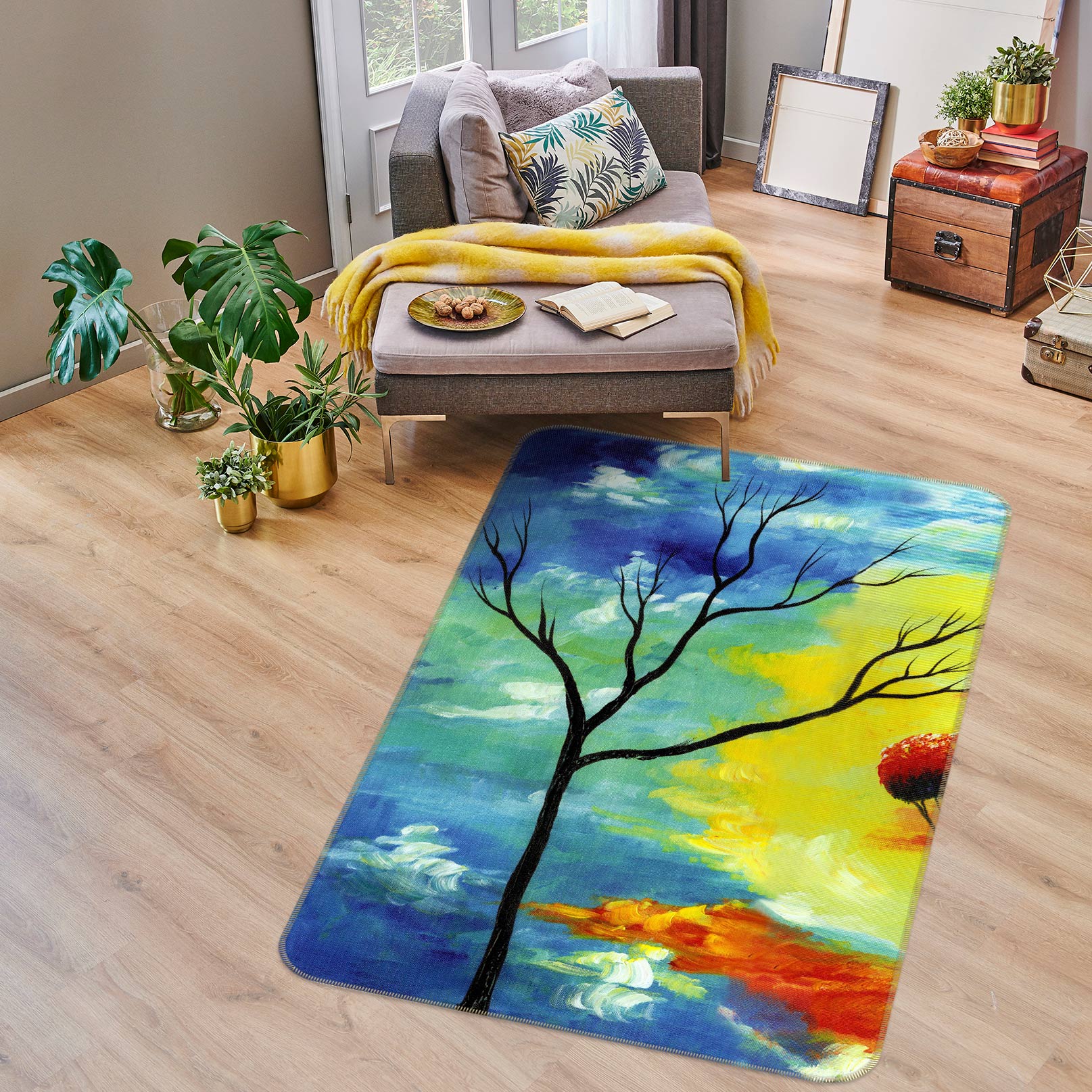 3D Dead Tree 76159 Non Slip Rug Mat