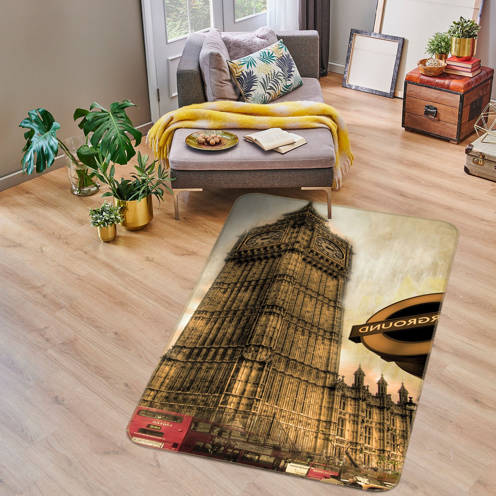 3D Building 32137 Non Slip Rug Mat
