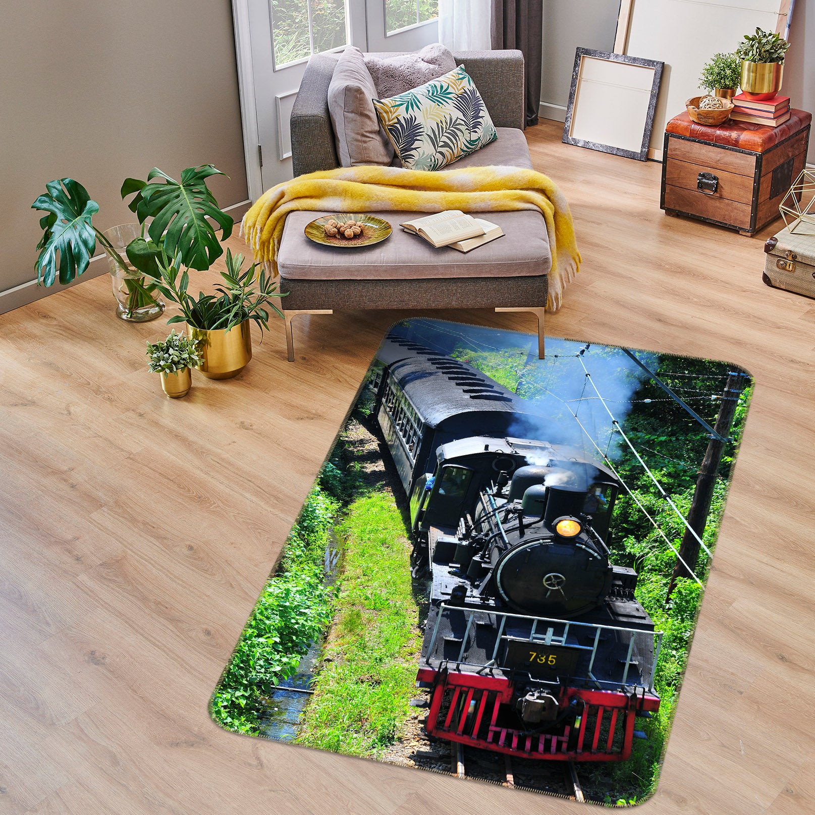 3D Train 42041 Vehicle Non Slip Rug Mat