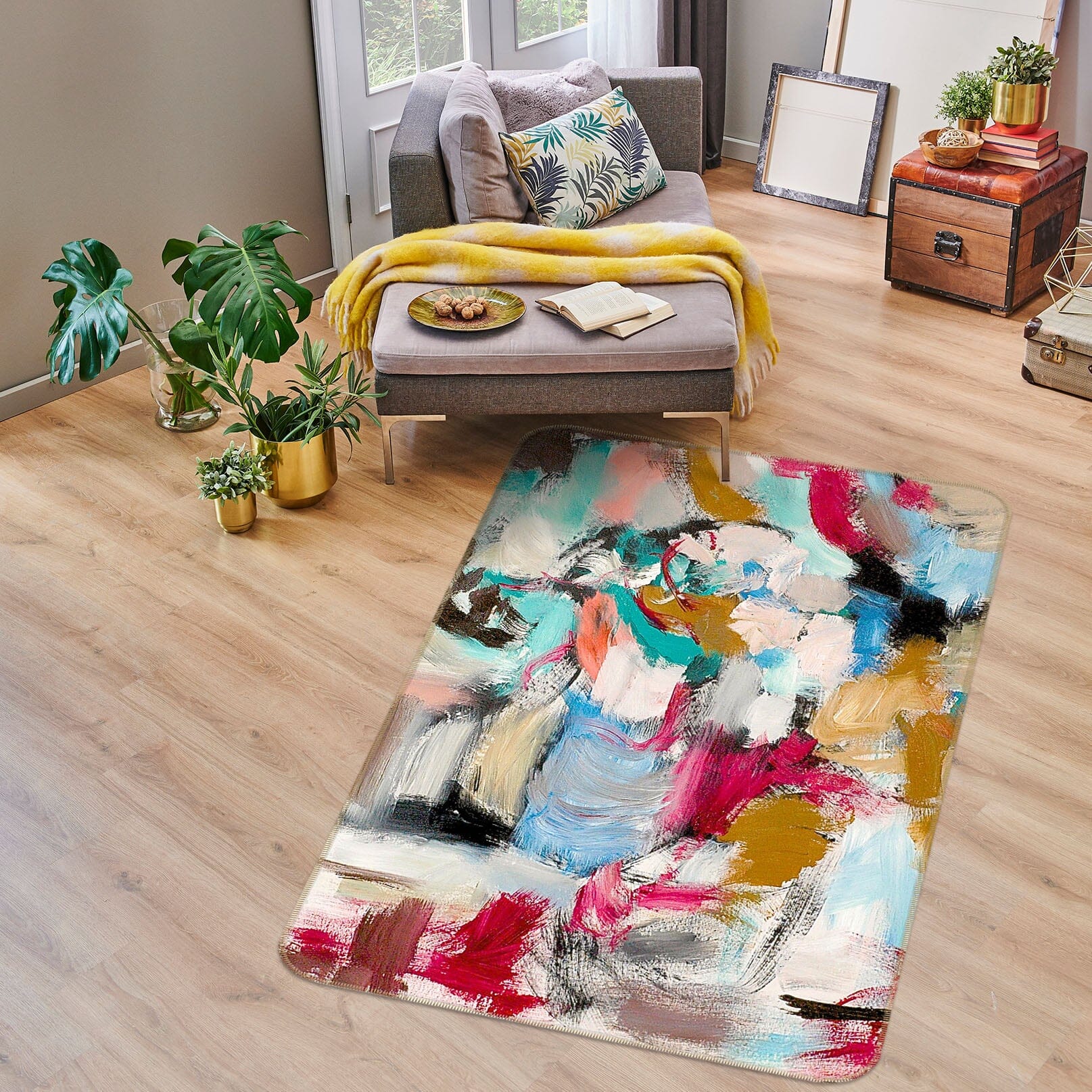 3D Color Graffiti 1025 Allan P. Friedlander Rug Non Slip Rug Mat Mat AJ Creativity Home