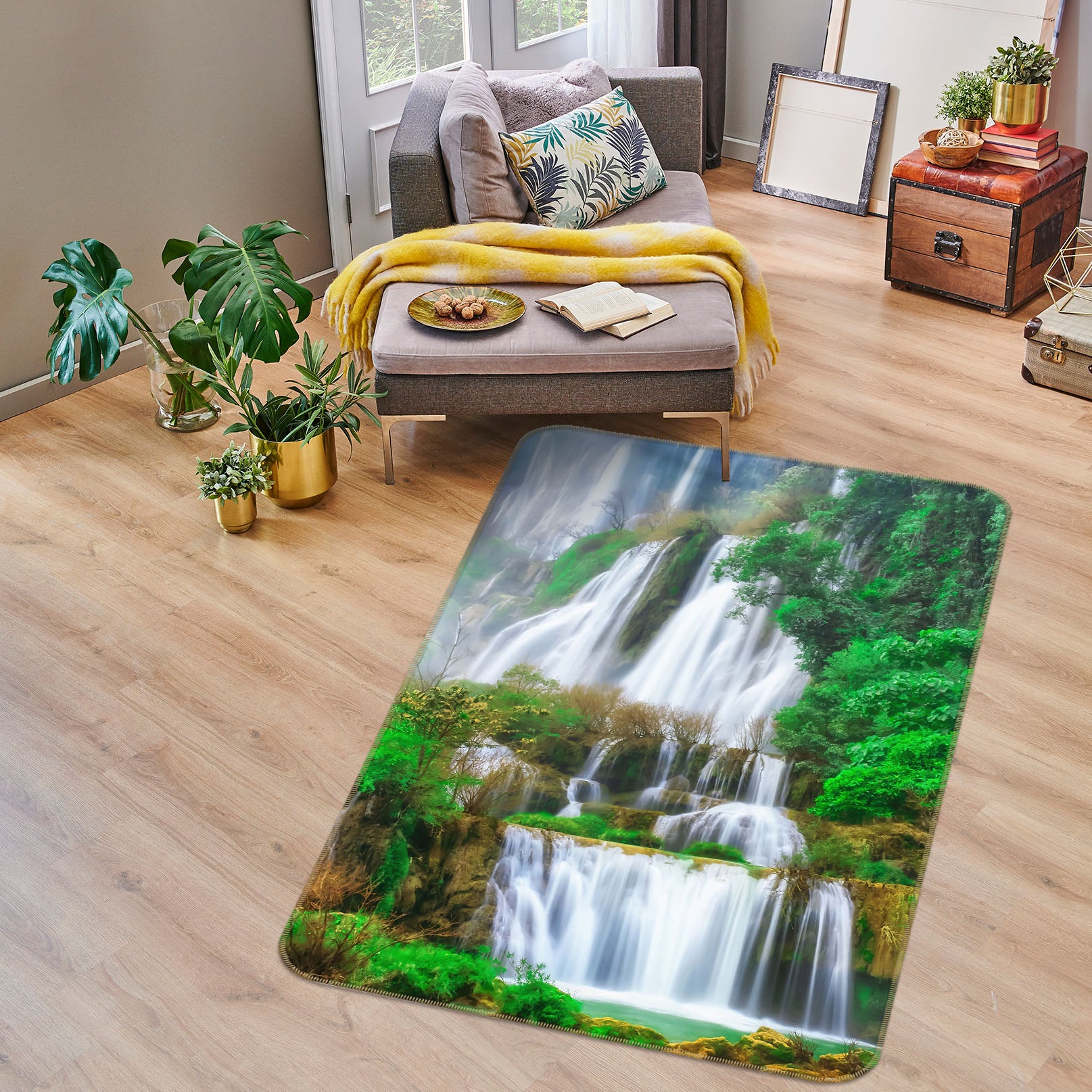 3D Waterfall 26189 Non Slip Rug Mat