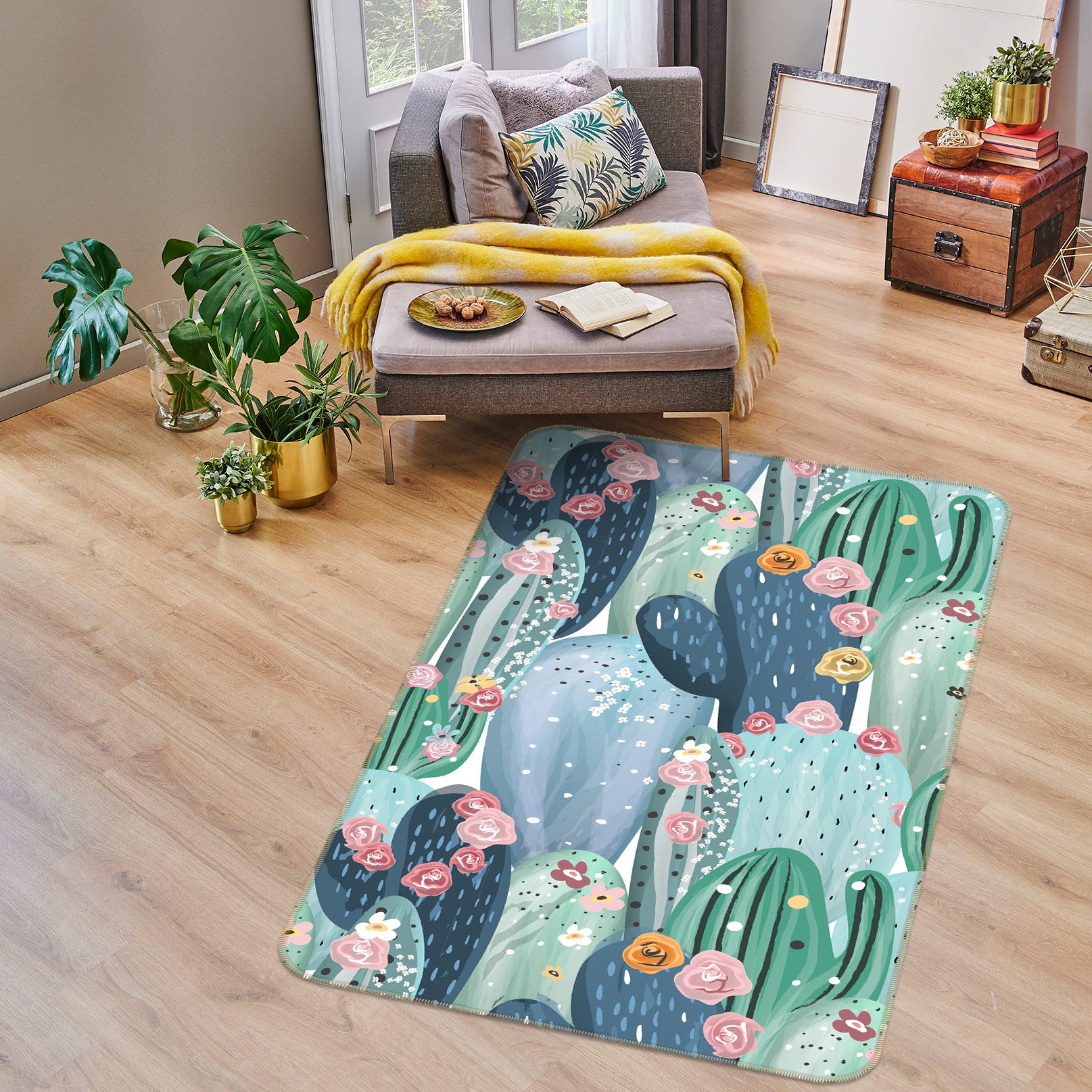 3D Cactus 37137 Non Slip Rug Mat