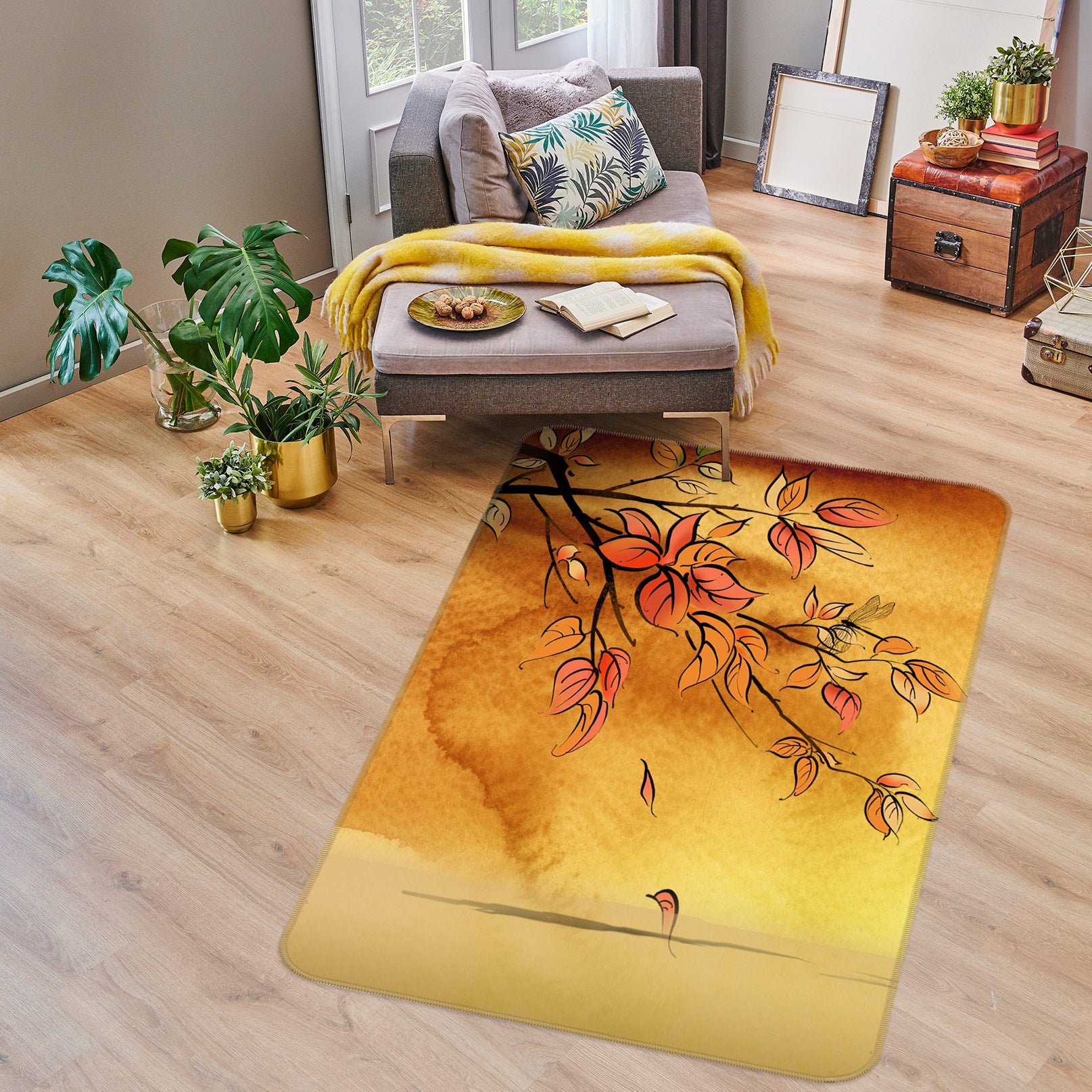 3D Branches 76185 Non Slip Rug Mat