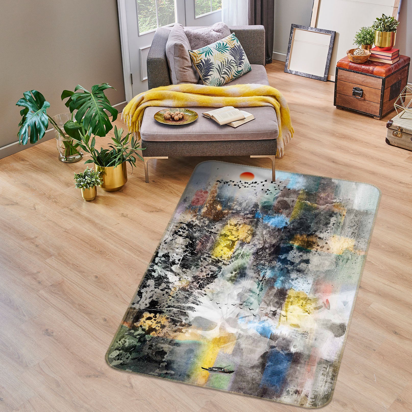 3D Pattern 65010 Non Slip Rug Mat