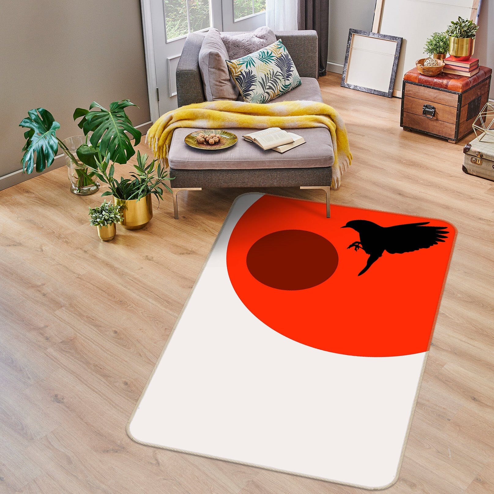 3D Sun Bird Wings 1117 Boris Draschoff Rug Non Slip Rug Mat Mat AJ Creativity Home