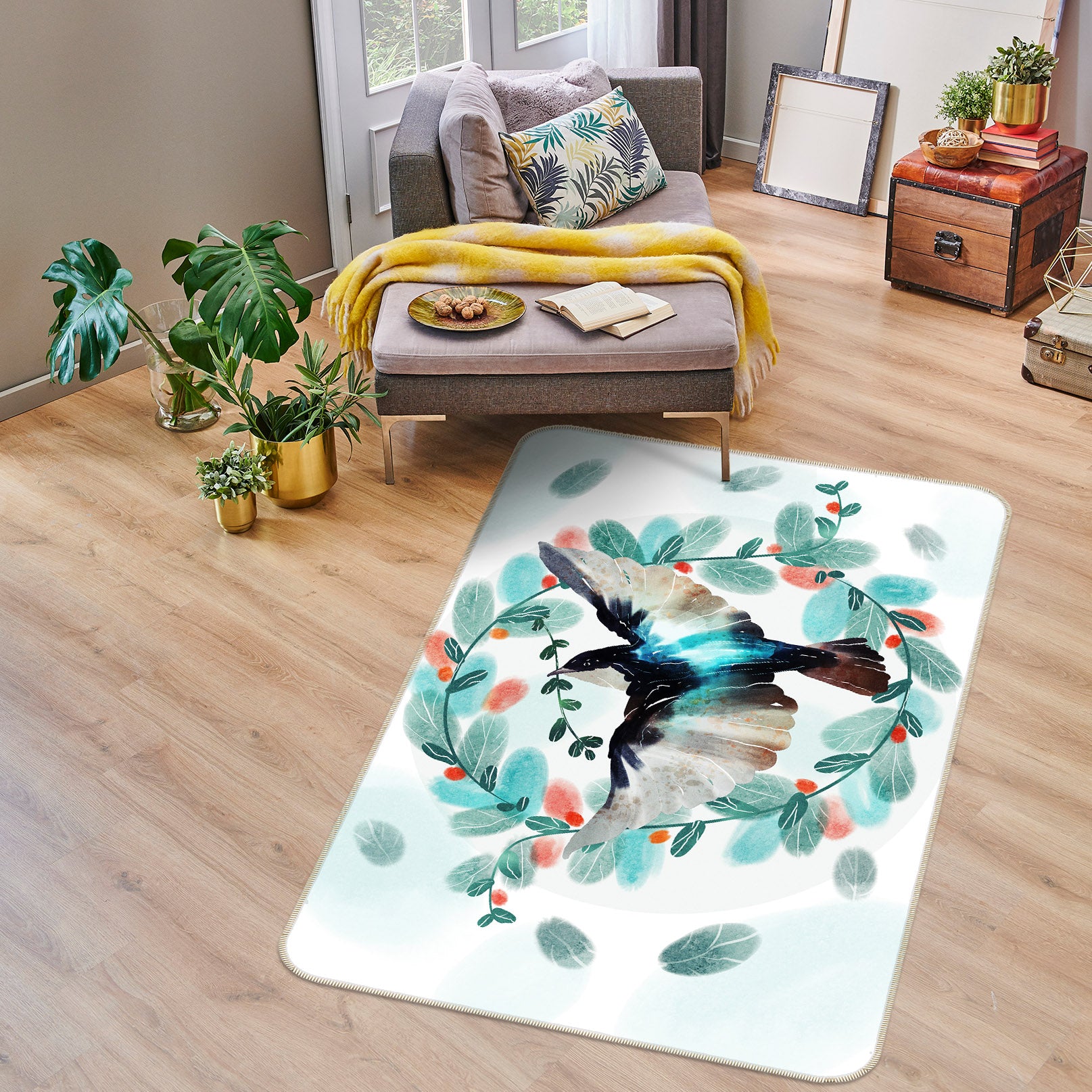 3D Bird 29222 Non Slip Rug Mat