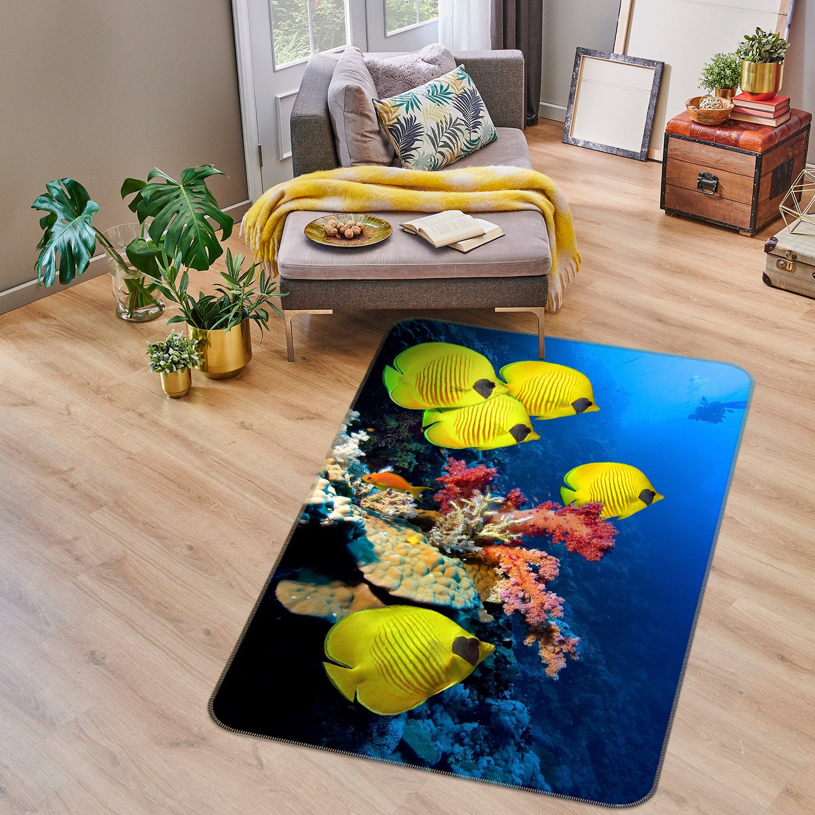 3D Coral Fish 26005 Non Slip Rug Mat