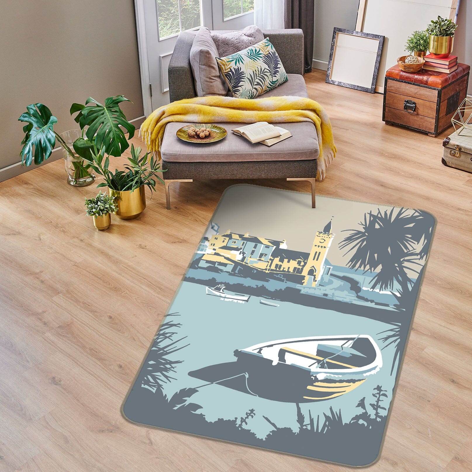 3D Porthleven 1136 Steve Read Rug Non Slip Rug Mat Mat AJ Creativity Home