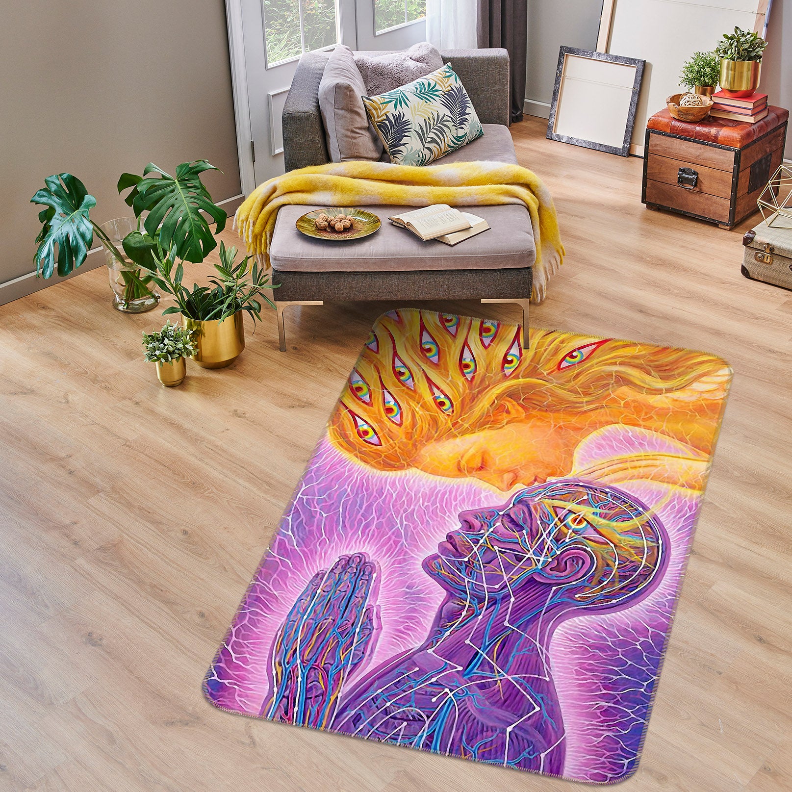 3D Portrait 65067 Non Slip Rug Mat