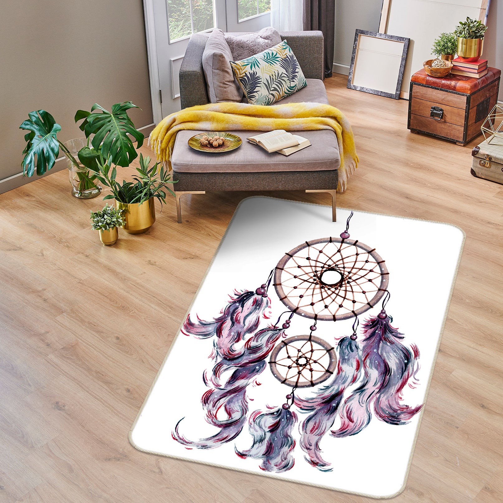 3D Dream Catcher 37101 Non Slip Rug Mat