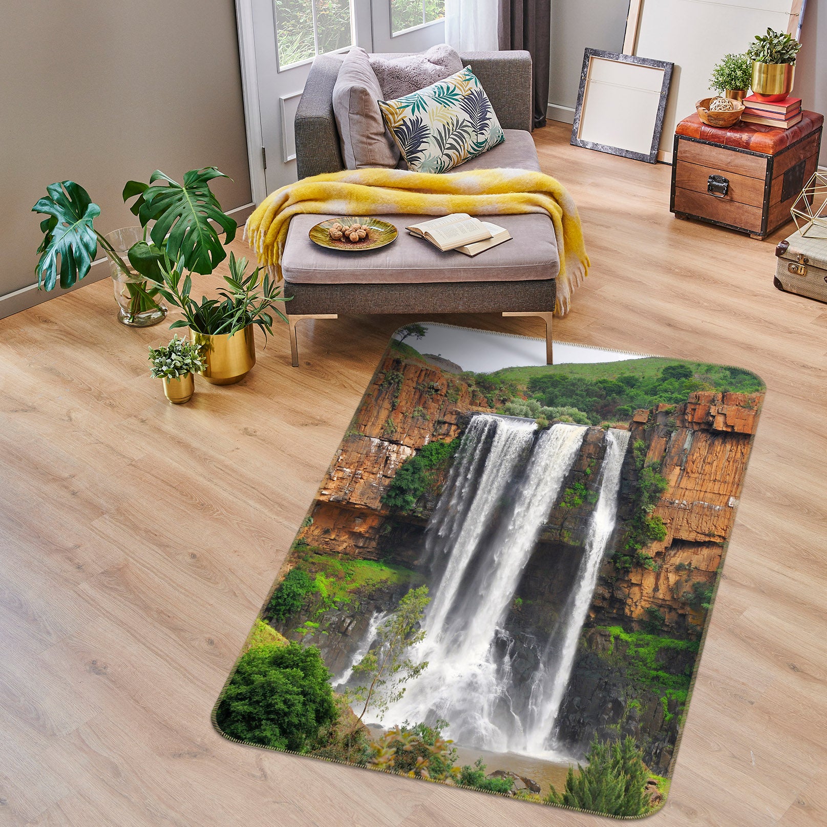 3D Waterfall 26045 Non Slip Rug Mat