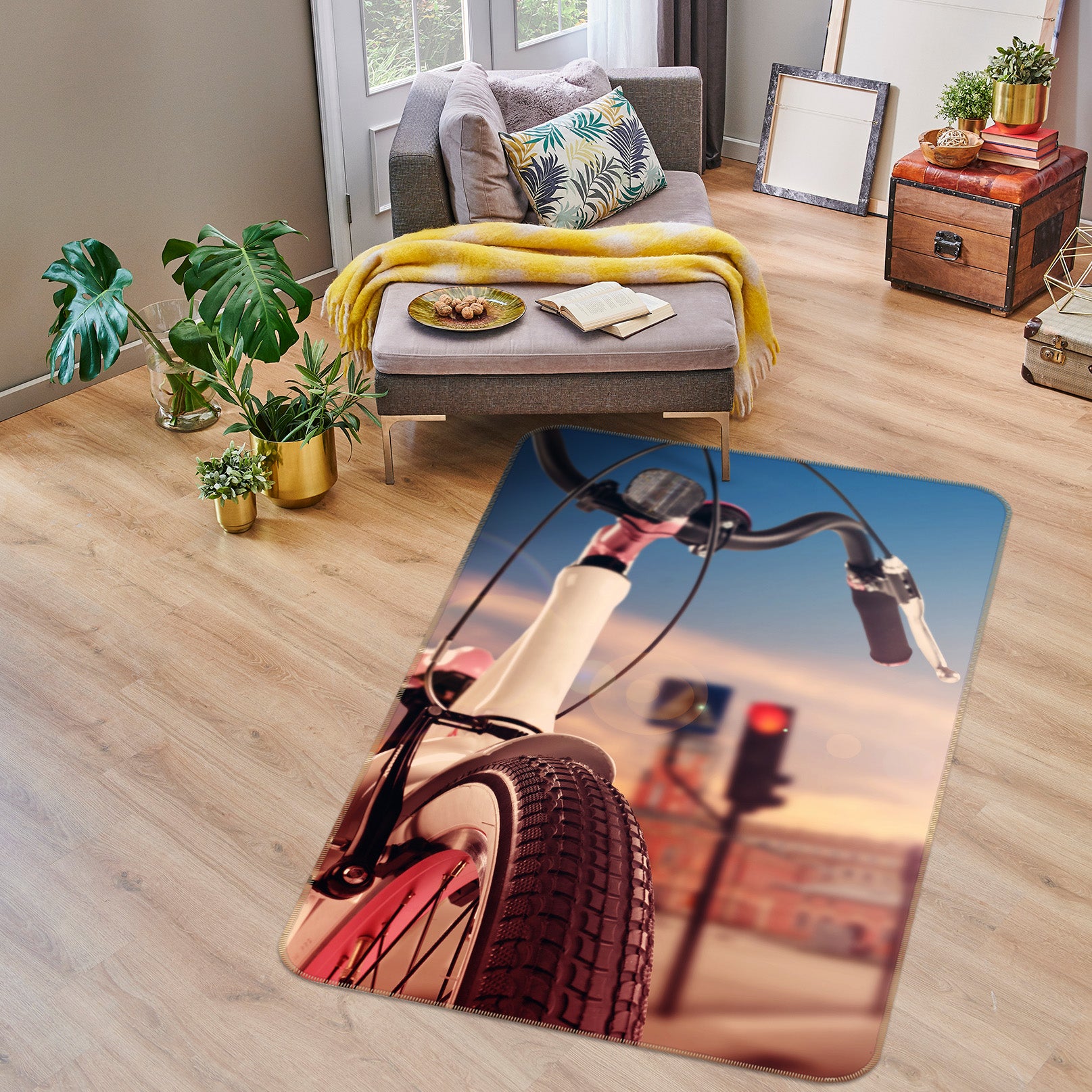 3D Bicycle 42036 Vehicle Non Slip Rug Mat