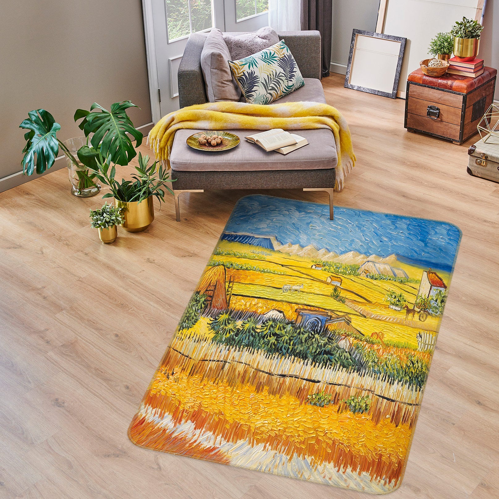 3D Golden Field 76147 Non Slip Rug Mat