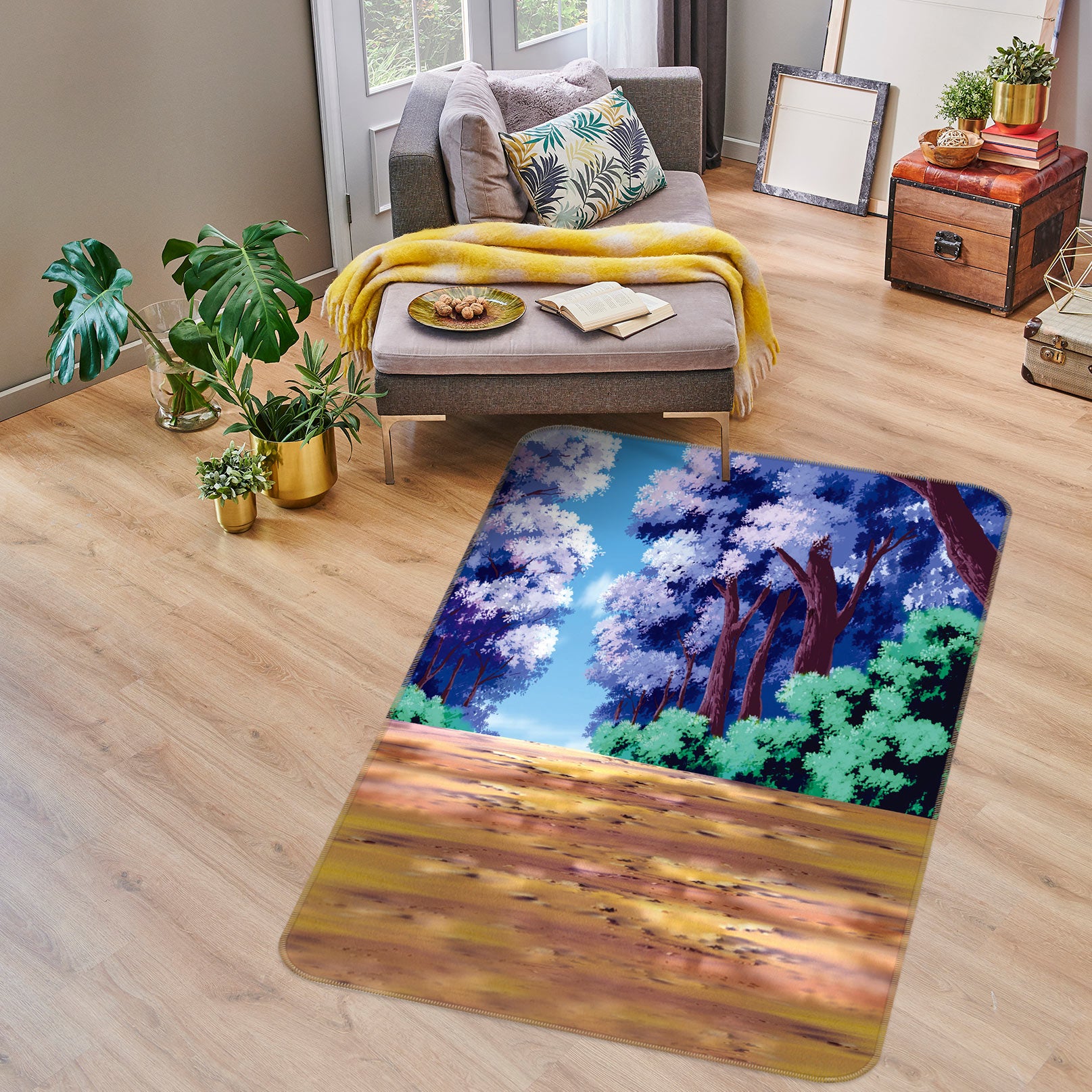 3D Trees 76068 Non Slip Rug Mat