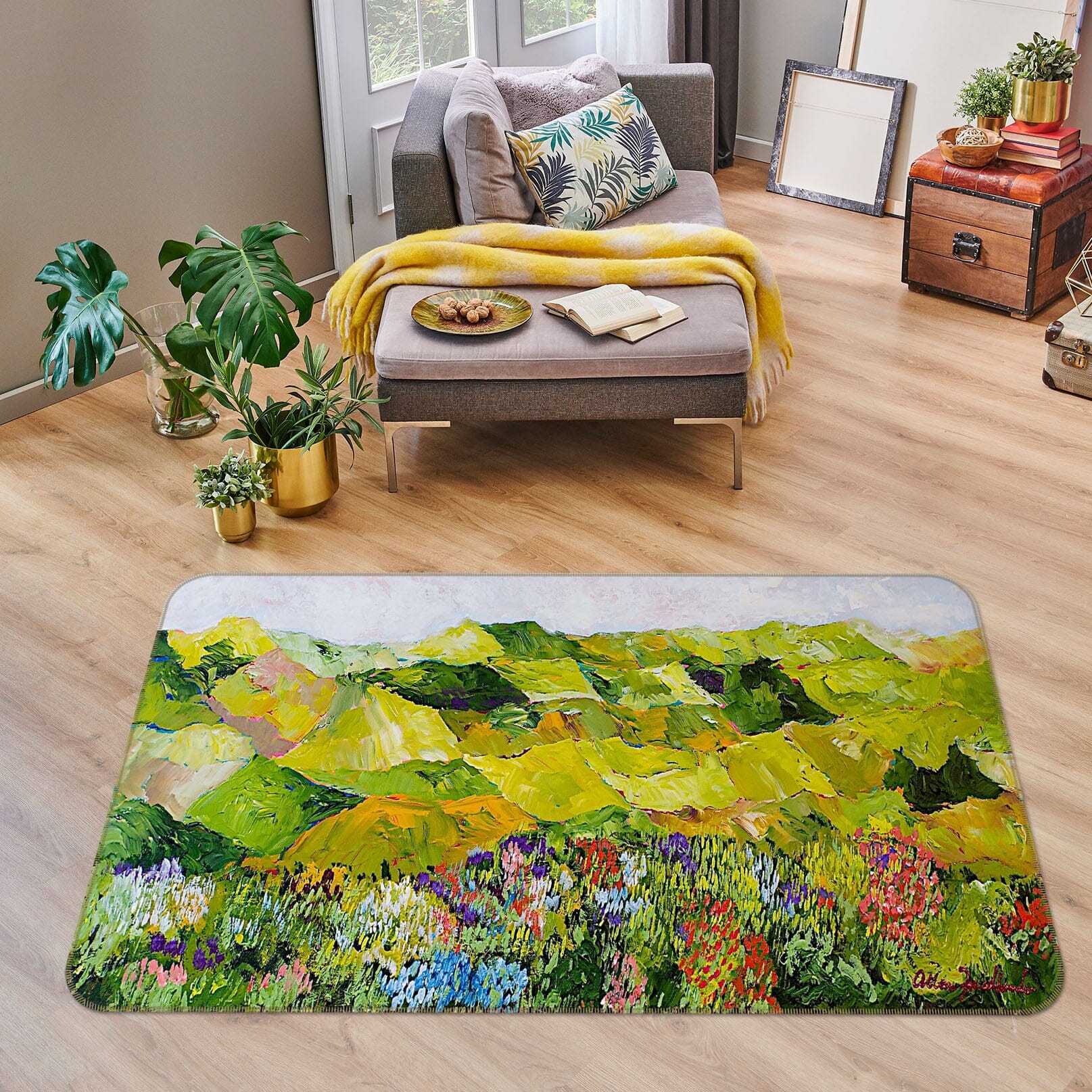 3D Painted Fields 1045 Allan P. Friedlander Rug Non Slip Rug Mat Mat AJ Creativity Home