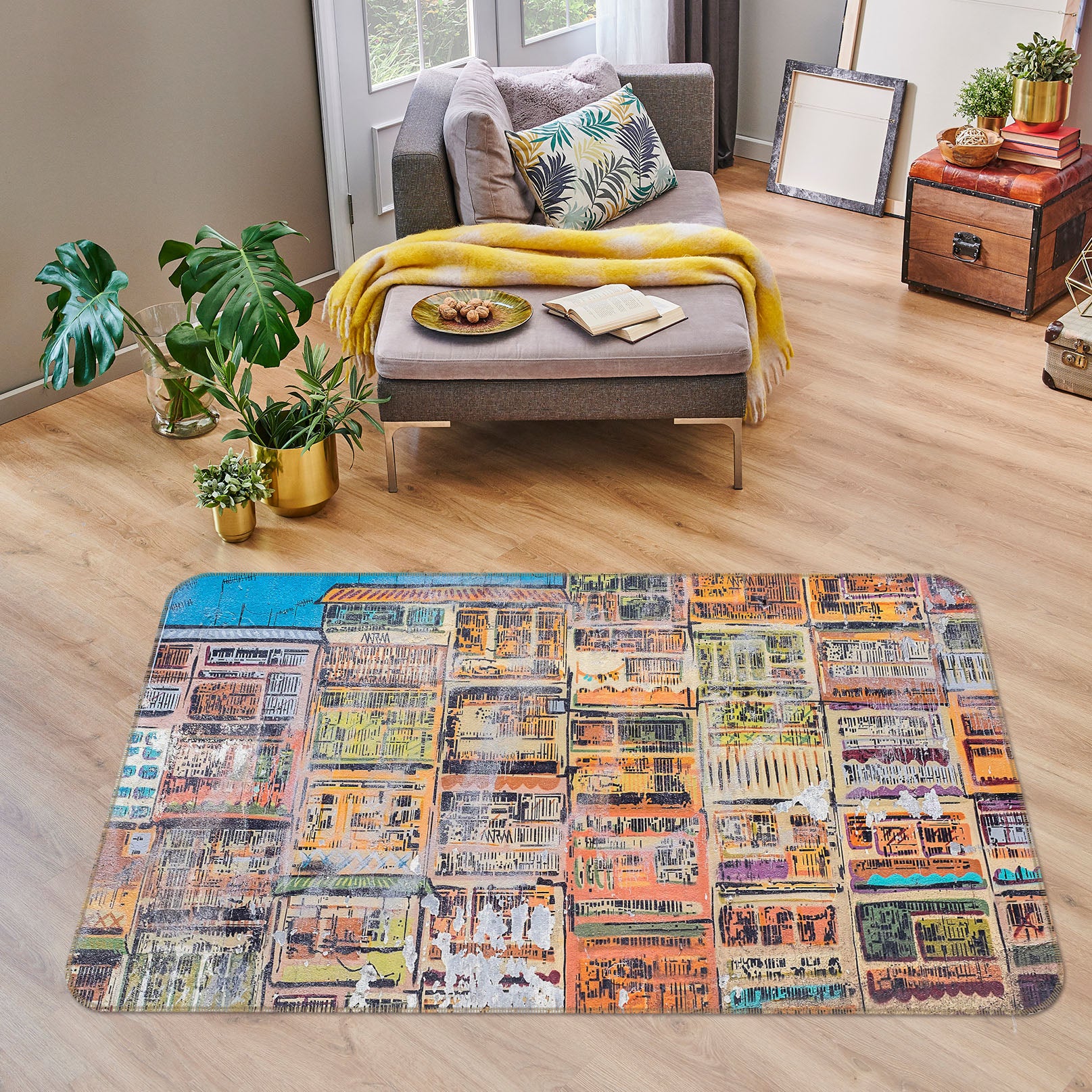 3D Pattern 31077 Non Slip Rug Mat