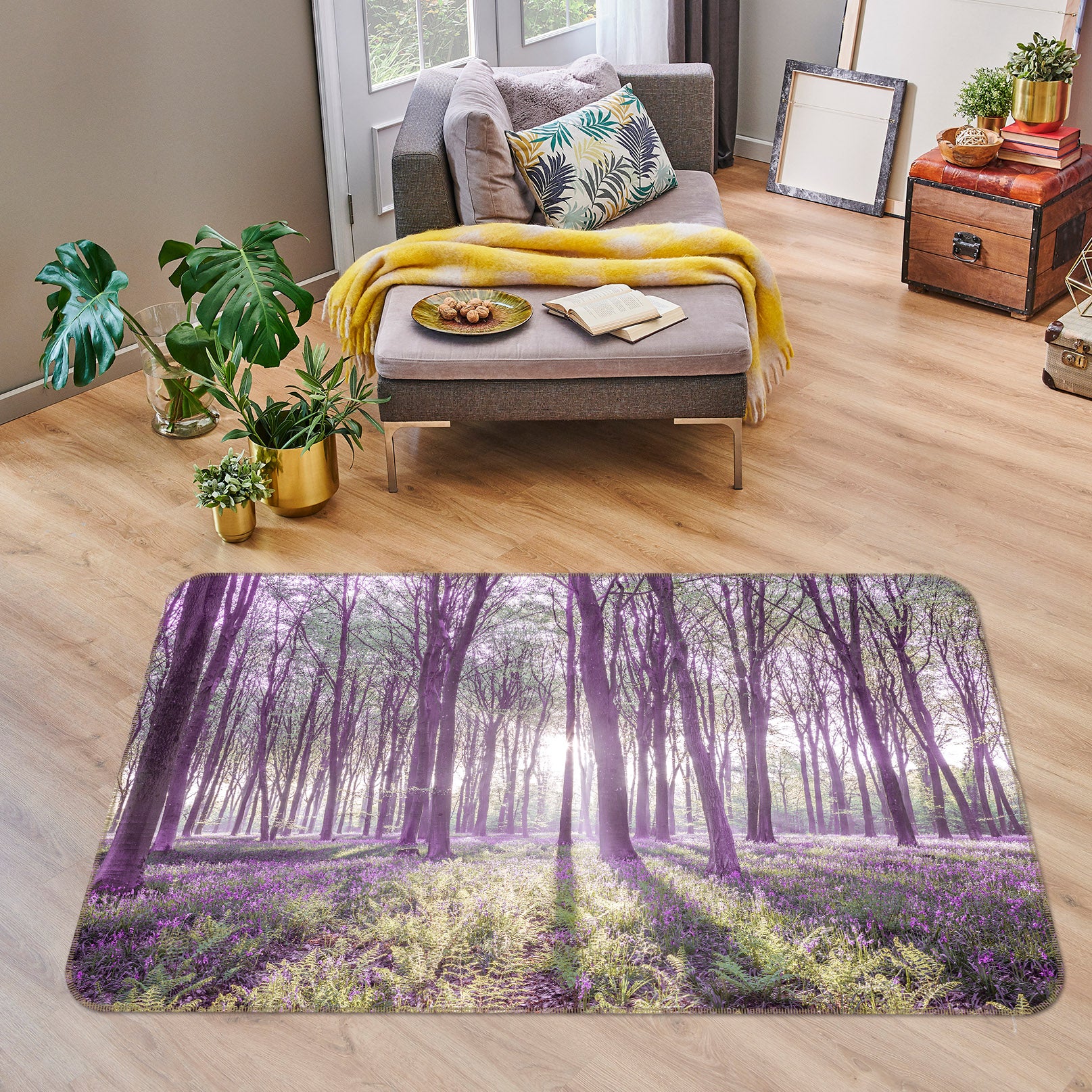 3D Woods Sunshine 83272 Assaf Frank Rug Non Slip Rug Mat