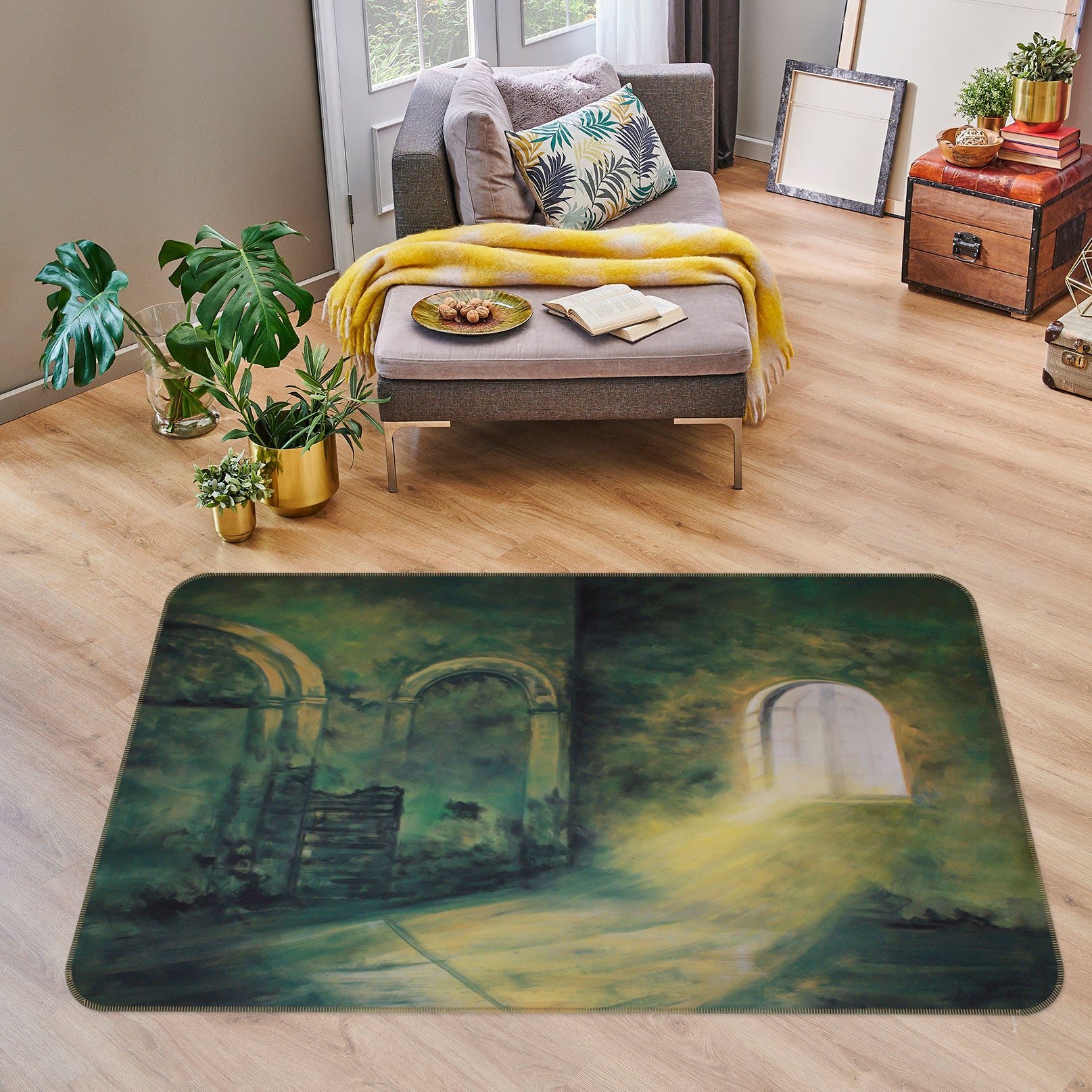 3D Window Sunlight 75202 Non Slip Rug Mat