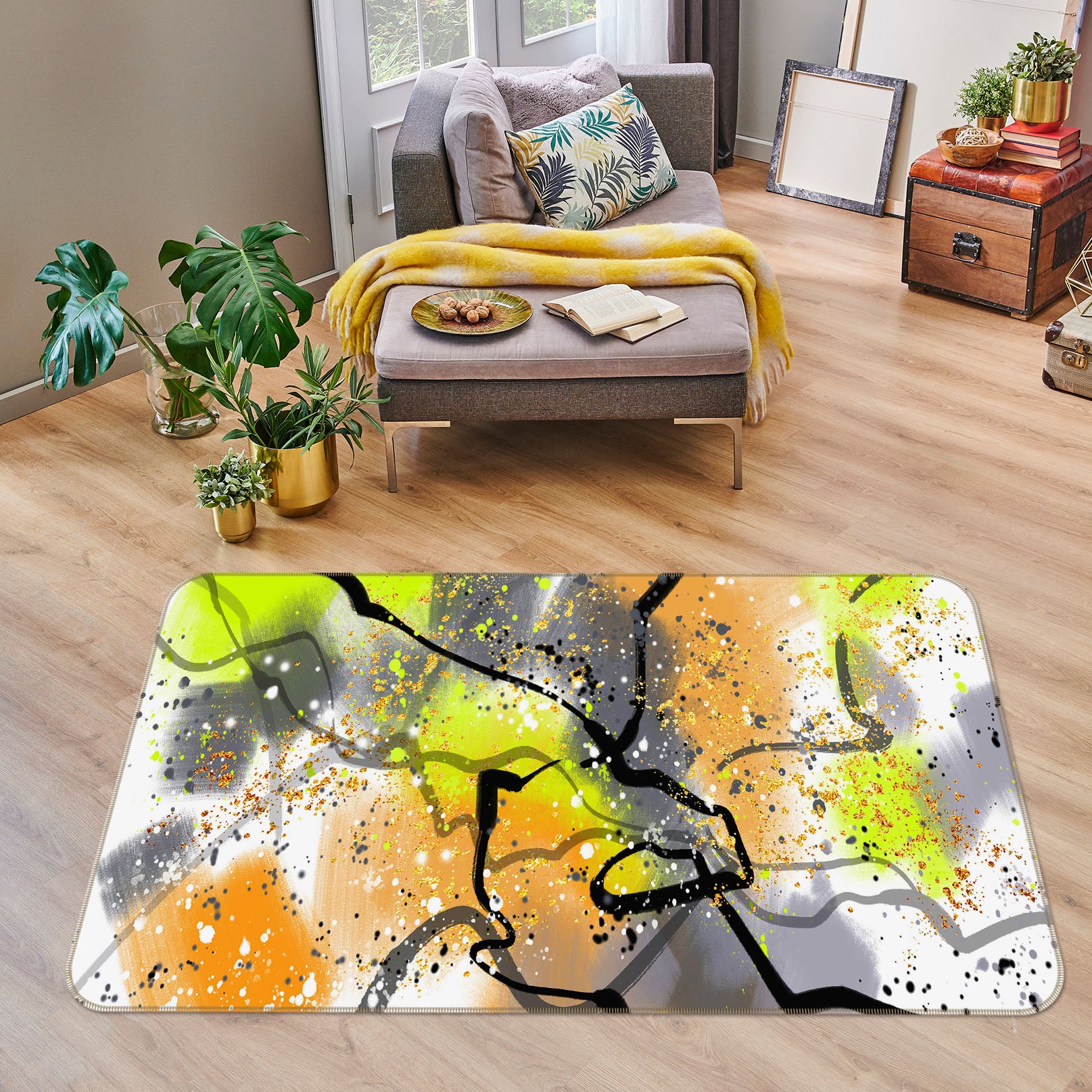 3D Pattern 27101 Non Slip Rug Mat