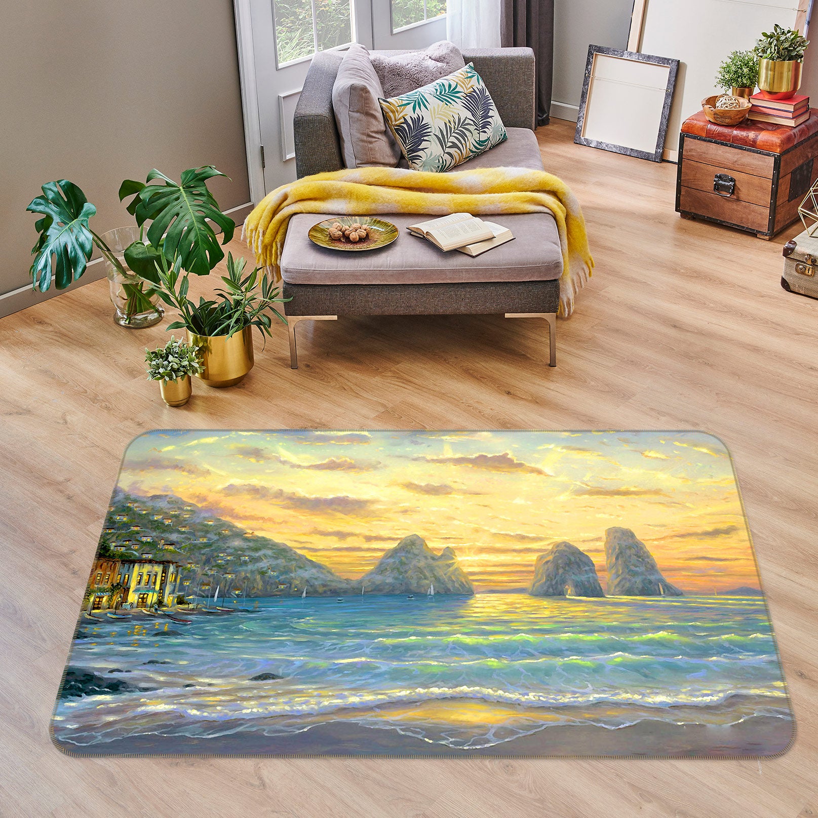 3D Seaside 75292 Non Slip Rug Mat