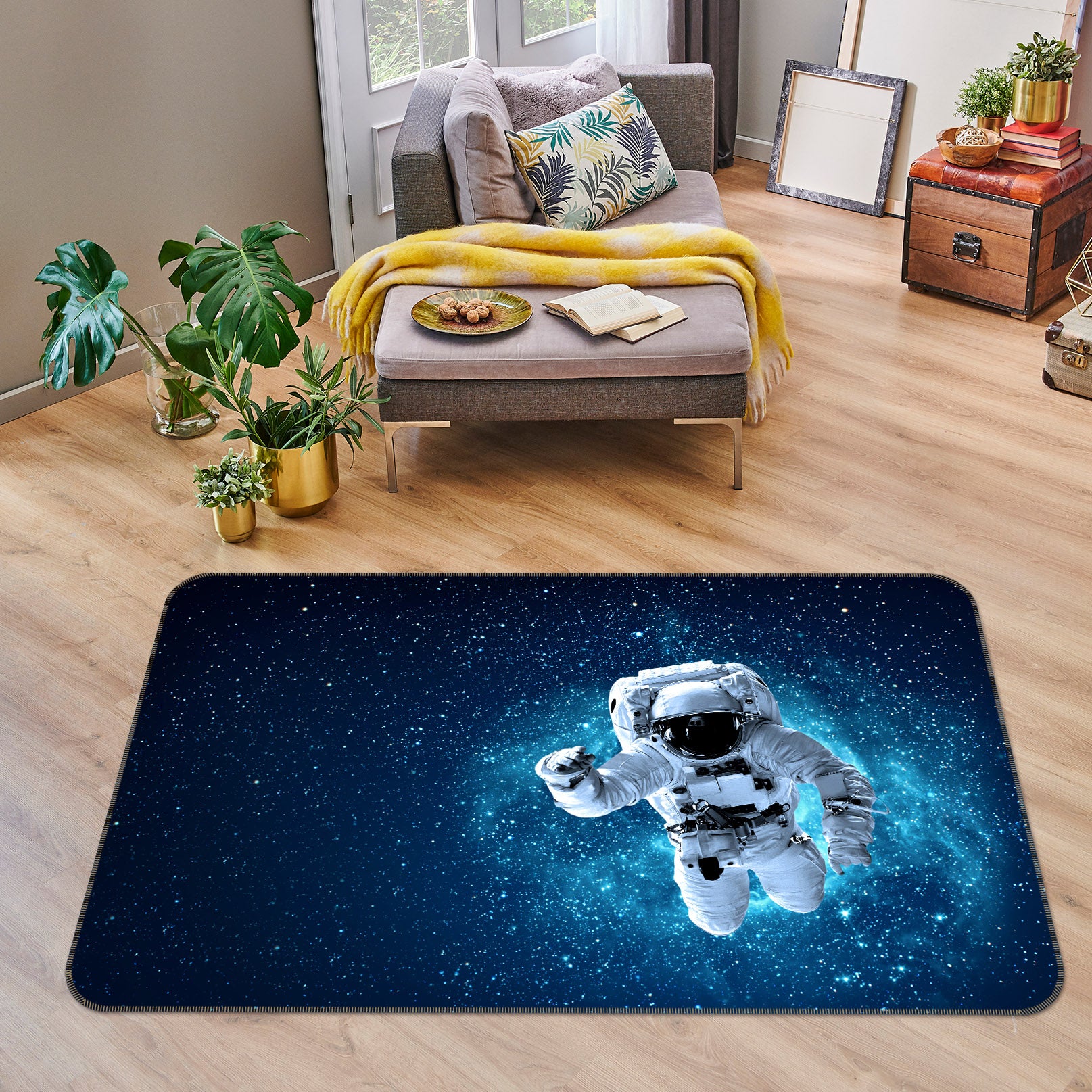 3D Astronaut 30152 Non Slip Rug Mat
