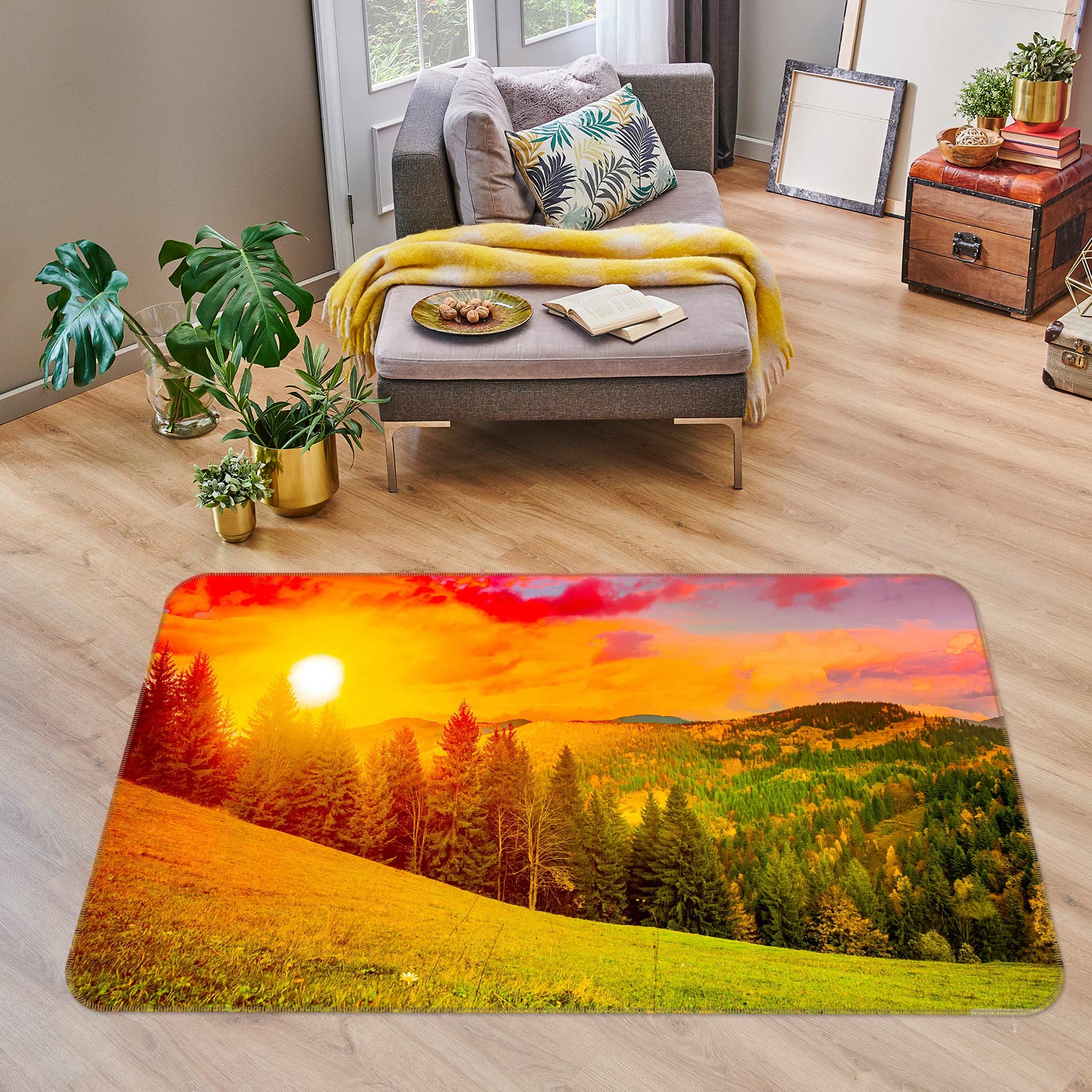 3D Forest Lawn 76279 Non Slip Rug Mat