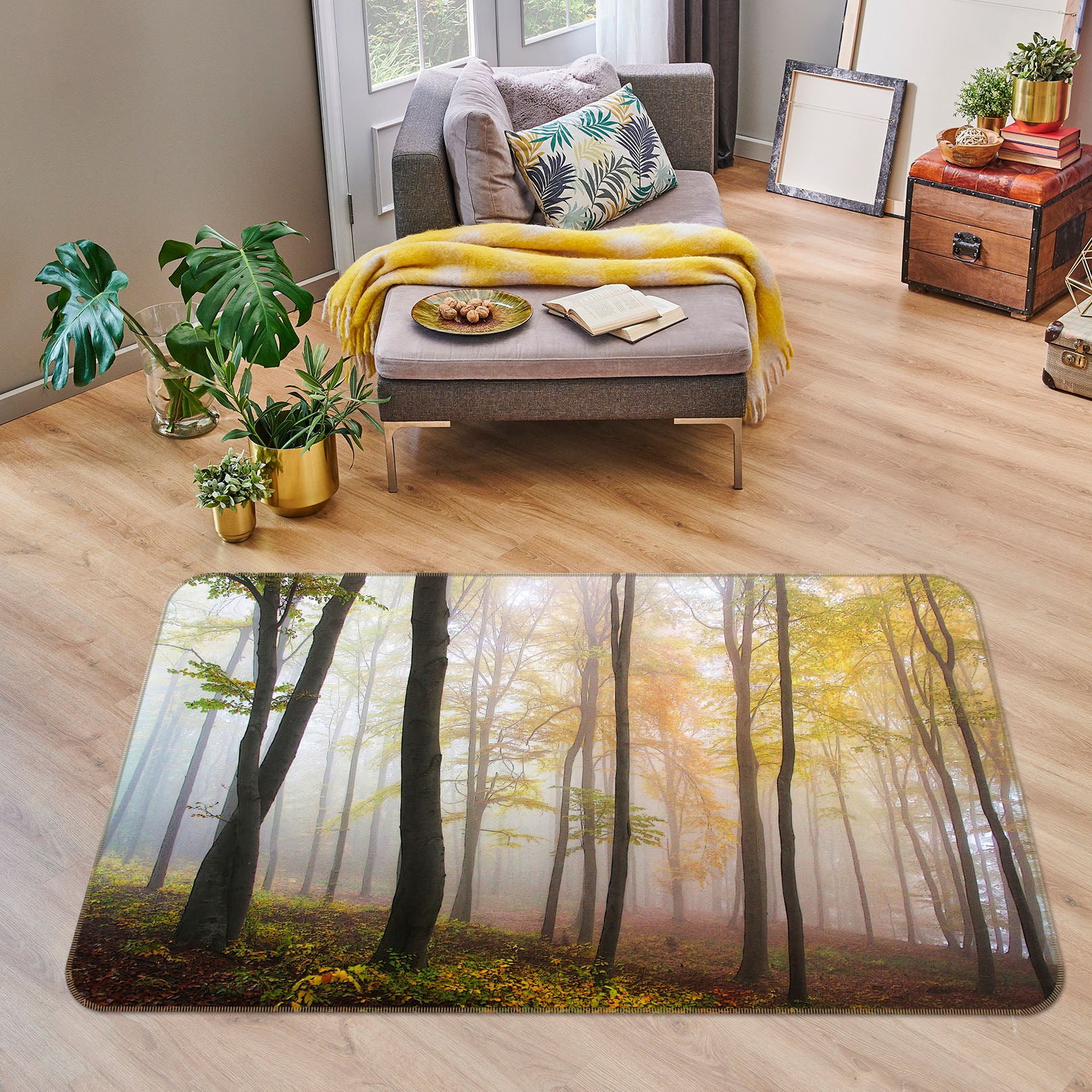 3D Forest 34158 Non Slip Rug Mat