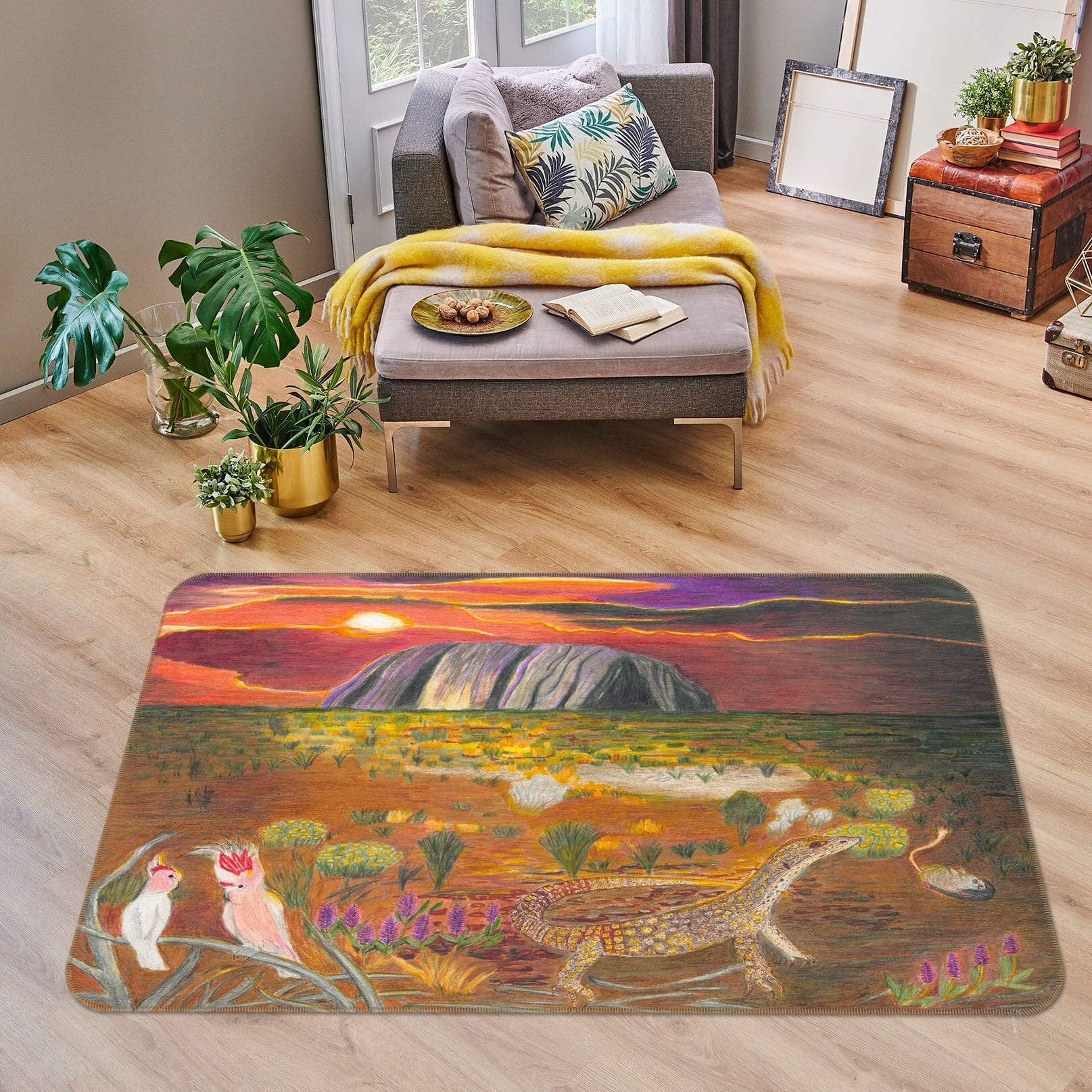 3D Dusk Garden 1513 Michael Sewell Rug Non Slip Rug Mat Mat AJ Creativity Home