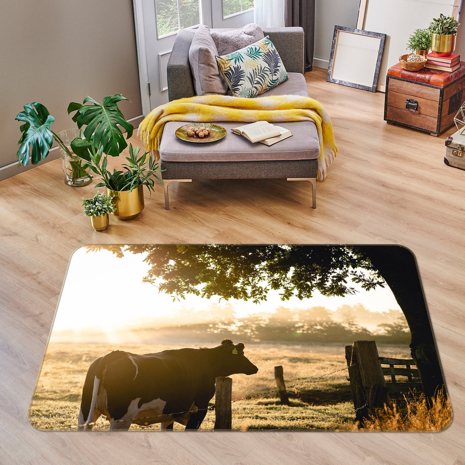 3D Cattle 38170 Animal Non Slip Rug Mat