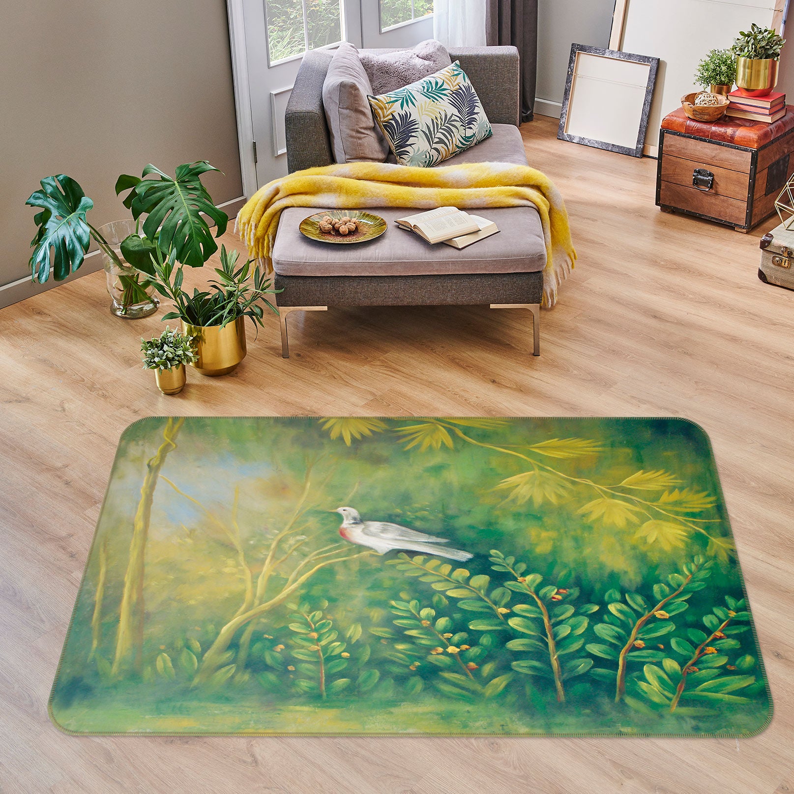 3D Grove Bird 75217 Non Slip Rug Mat