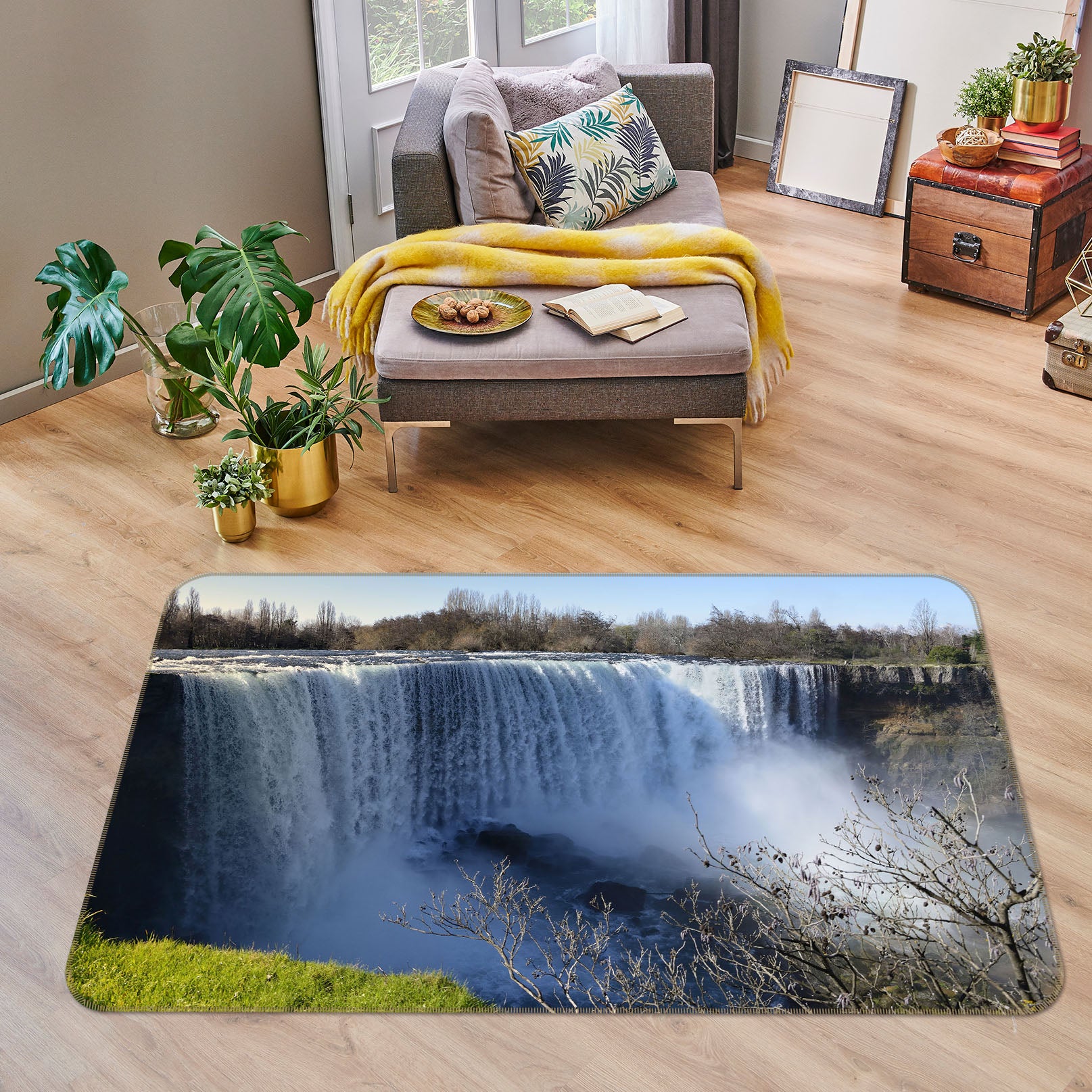 3D Waterfall 65070 Non Slip Rug Mat