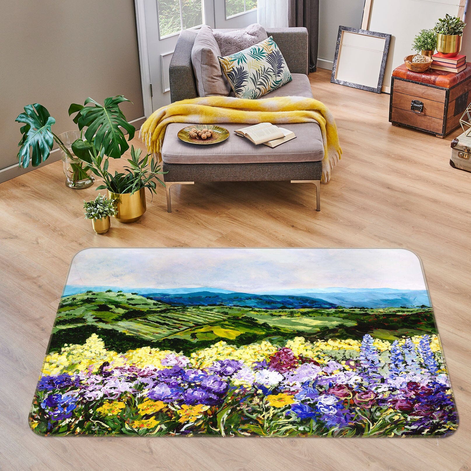 3D Colorful Garden 1008 Allan P. Friedlander Rug Non Slip Rug Mat Mat AJ Creativity Home