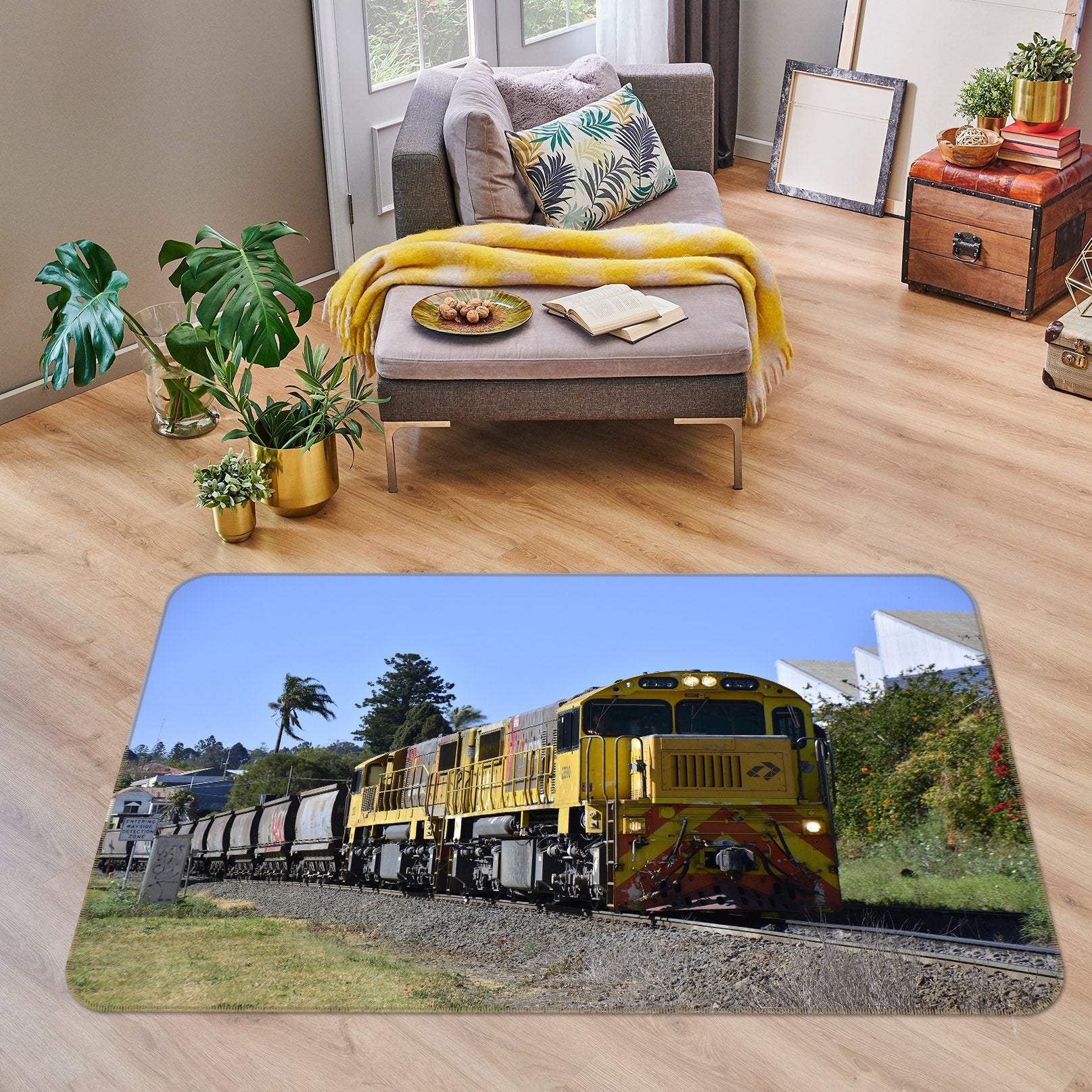 3D Train 42013 Vehicle Non Slip Rug Mat