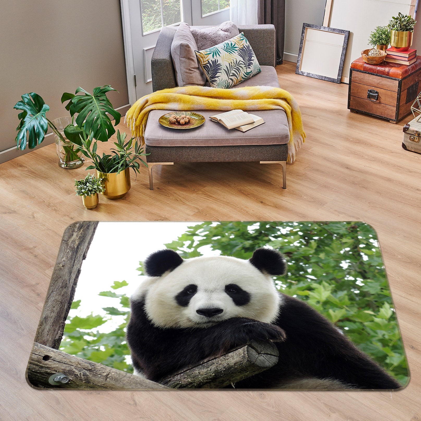 3D Panda Leisure 134 Animal Non Slip Rug Mat