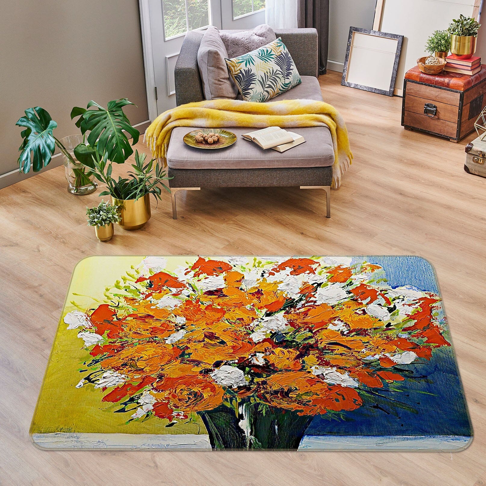 3D One And Only 1018 Allan P. Friedlander Rug Non Slip Rug Mat Mat AJ Creativity Home
