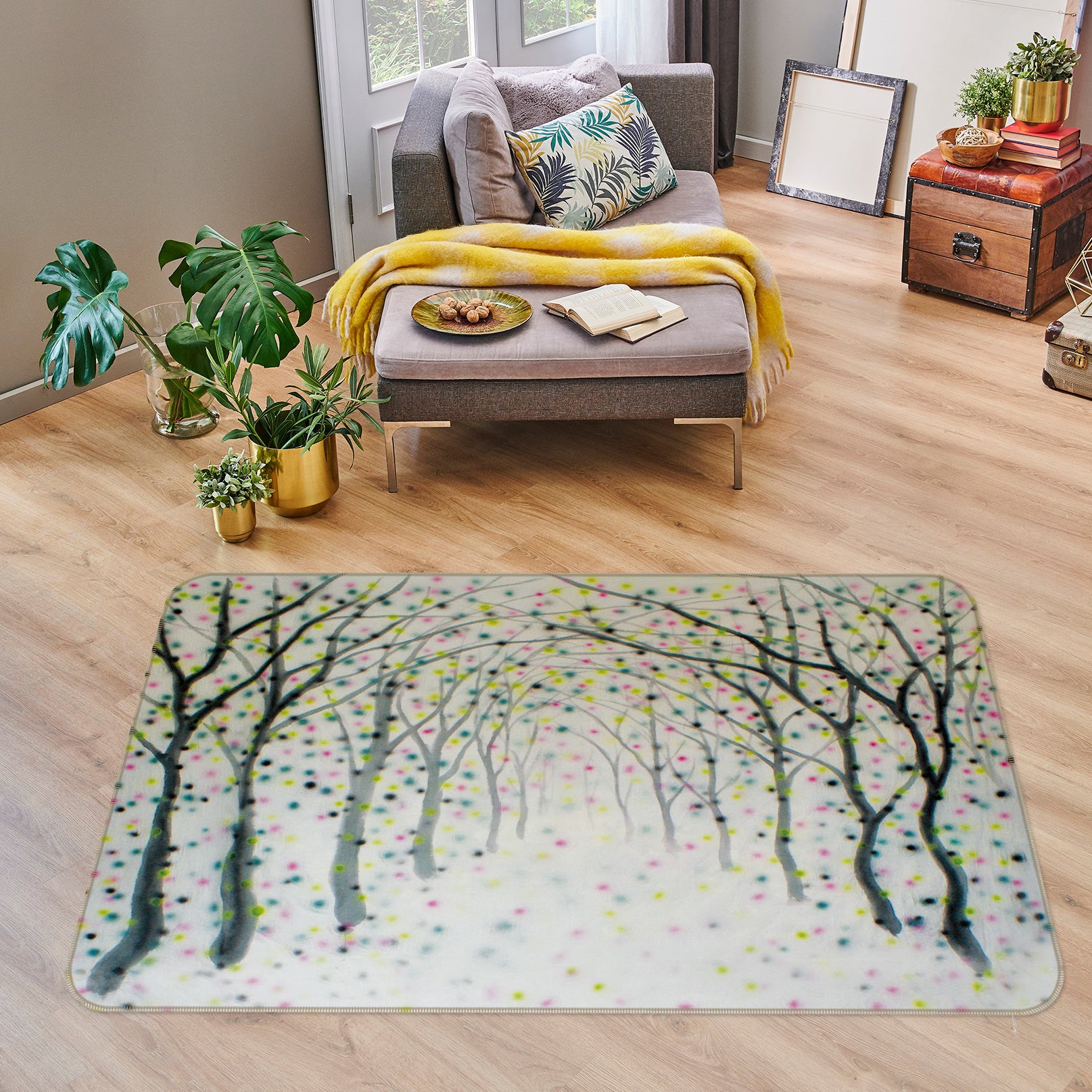 3D Forest 75197 Non Slip Rug Mat